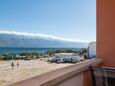 Ražanac, Balcon - vue dans l’hébergement en type studio-apartment, animaux acceptés et WiFi.