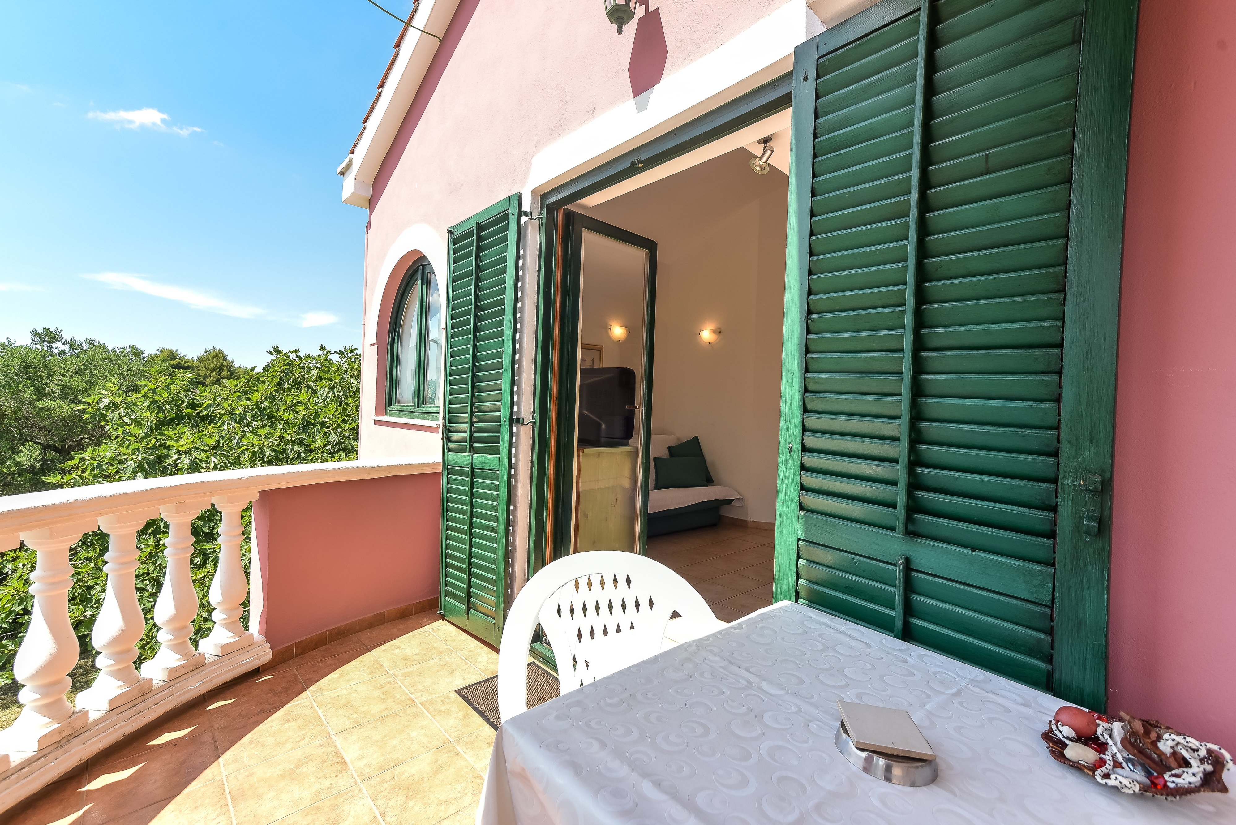 Two bedroom apartment with terrace and sea view Sukošan, Zadar (A-5772-b)