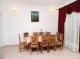 Dining room Vrsi - Mulo, Dining room in the apartment, (pet friendly) and WiFi.