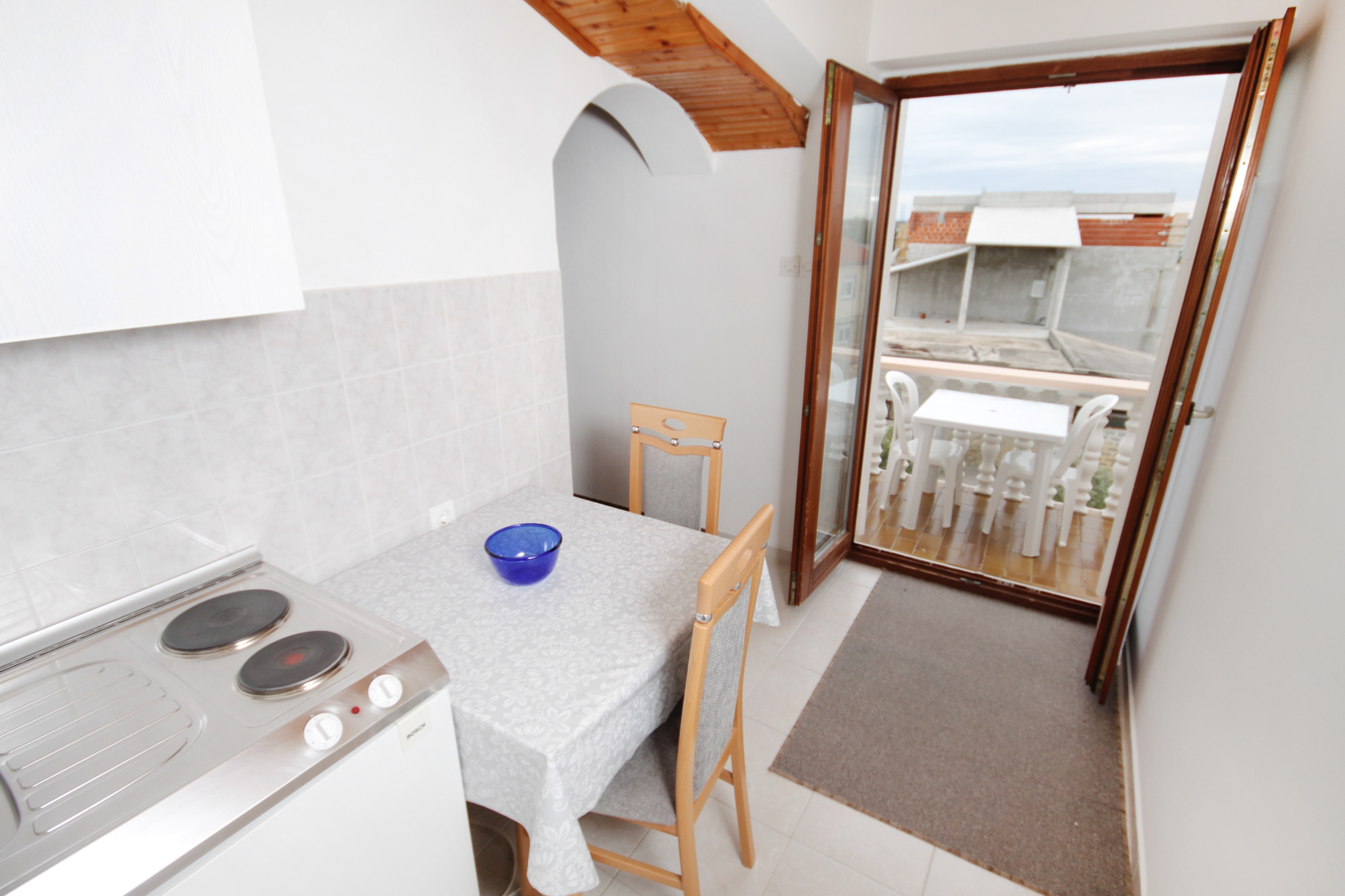 Studio flat with balcony and sea view Vrsi - Mulo, Zadar (AS-5796-a)