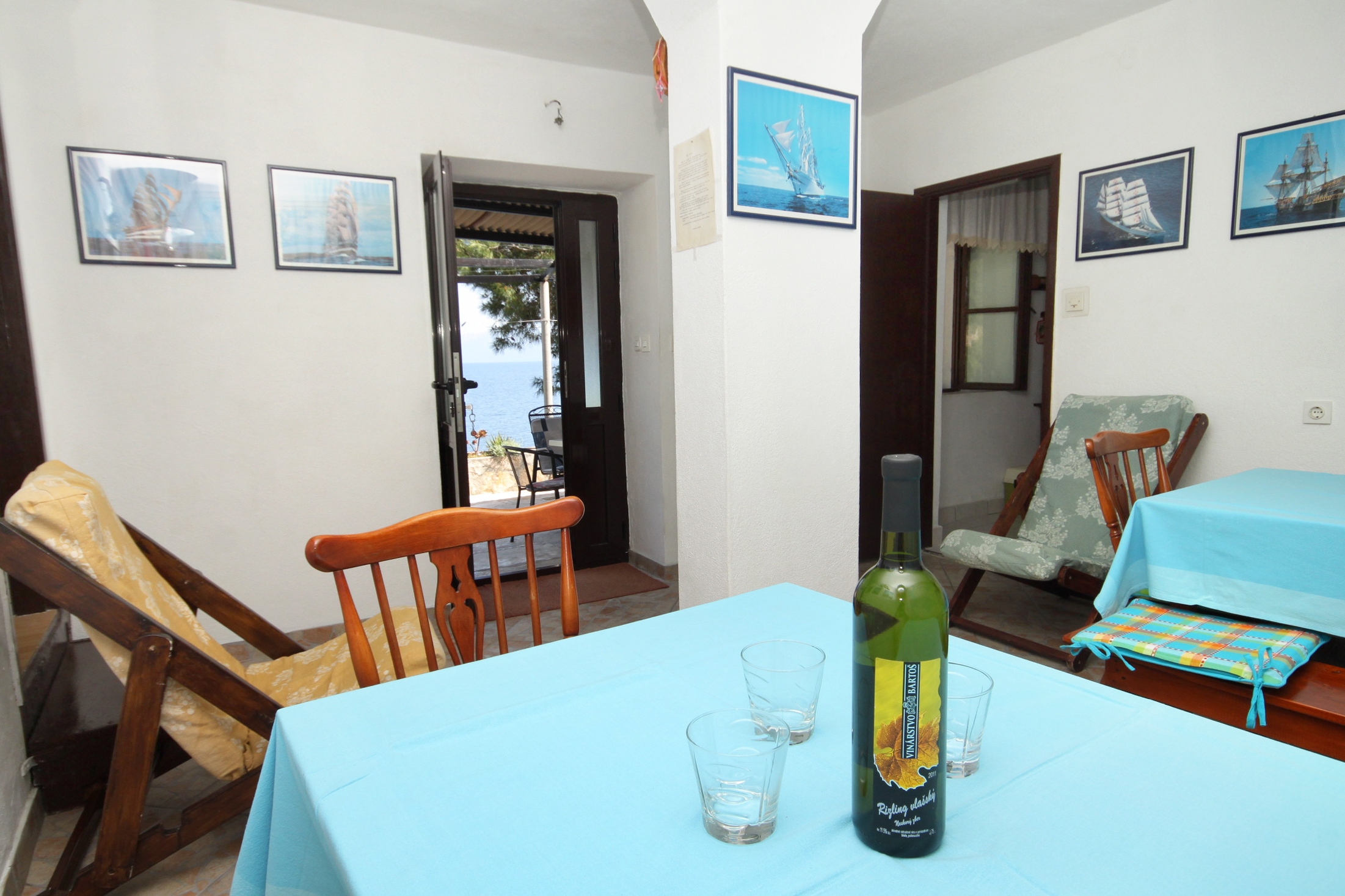 Four bedroom apartment with terrace and sea view Cove Torac, Hvar  A-a