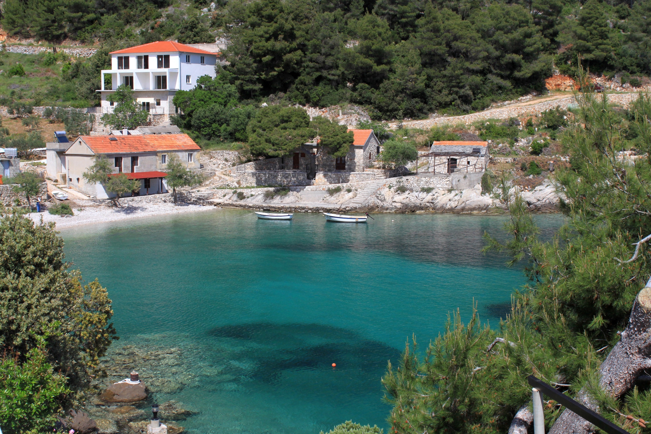 Four bedroom apartment with terrace and sea view Cove Torac, Hvar  A-a