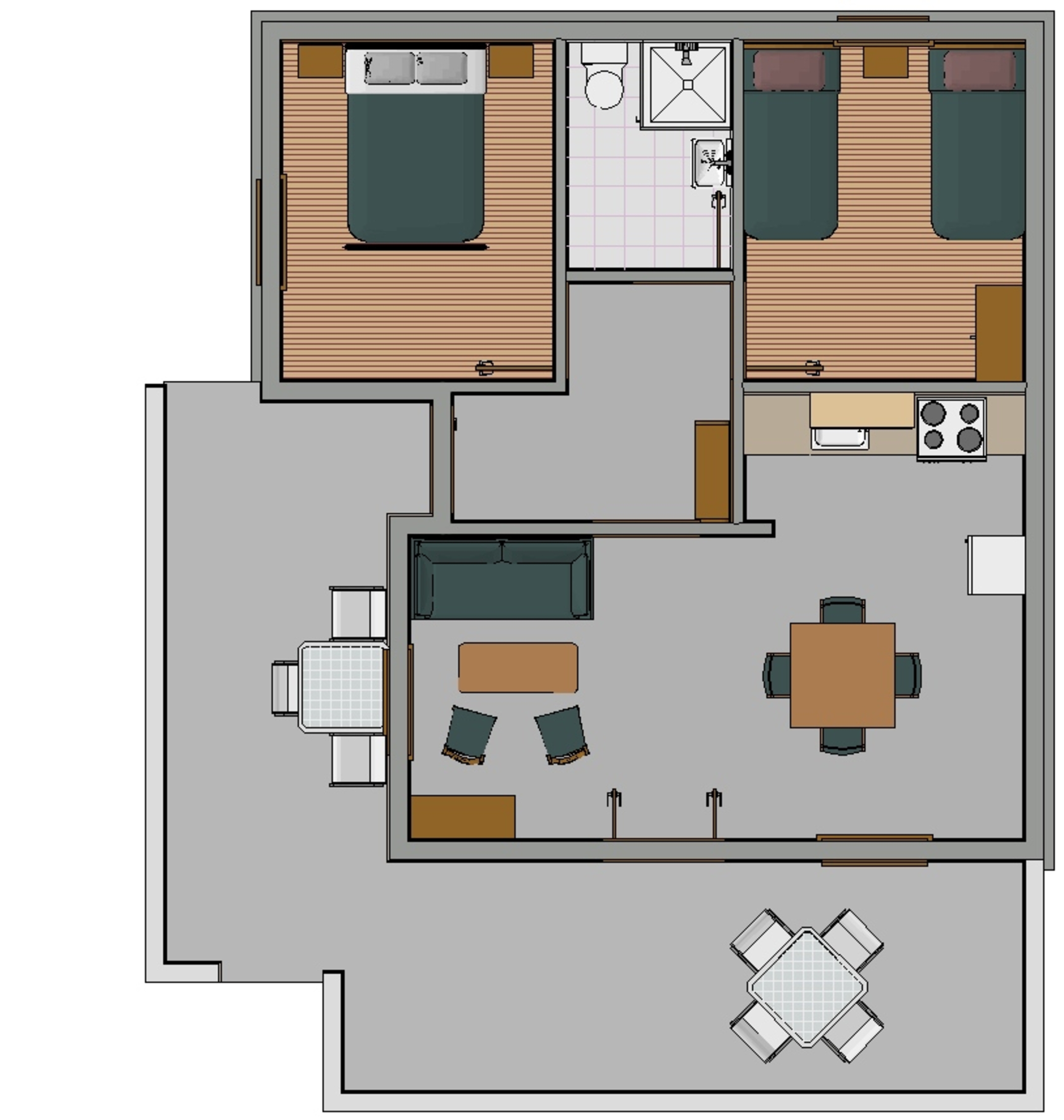 Two bedroom apartment near beach Mudri Dolac, Hvar  A-b