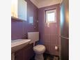 Koupelna Nin, Koupelna v ubytování typu studio-apartment, domácí mazlíčci povoleni.