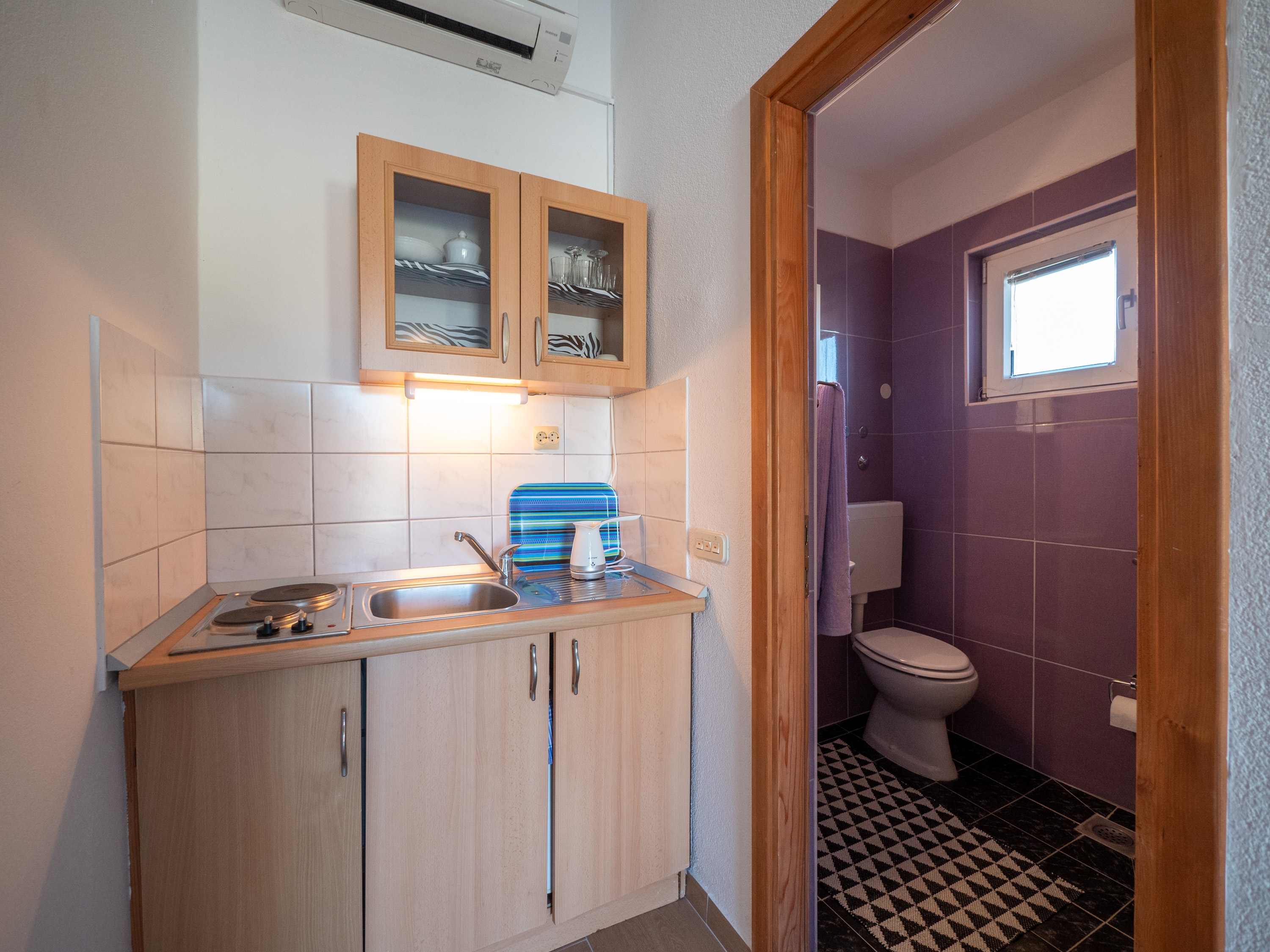 Studio flat with terrace Nin, Zadar  AS-b