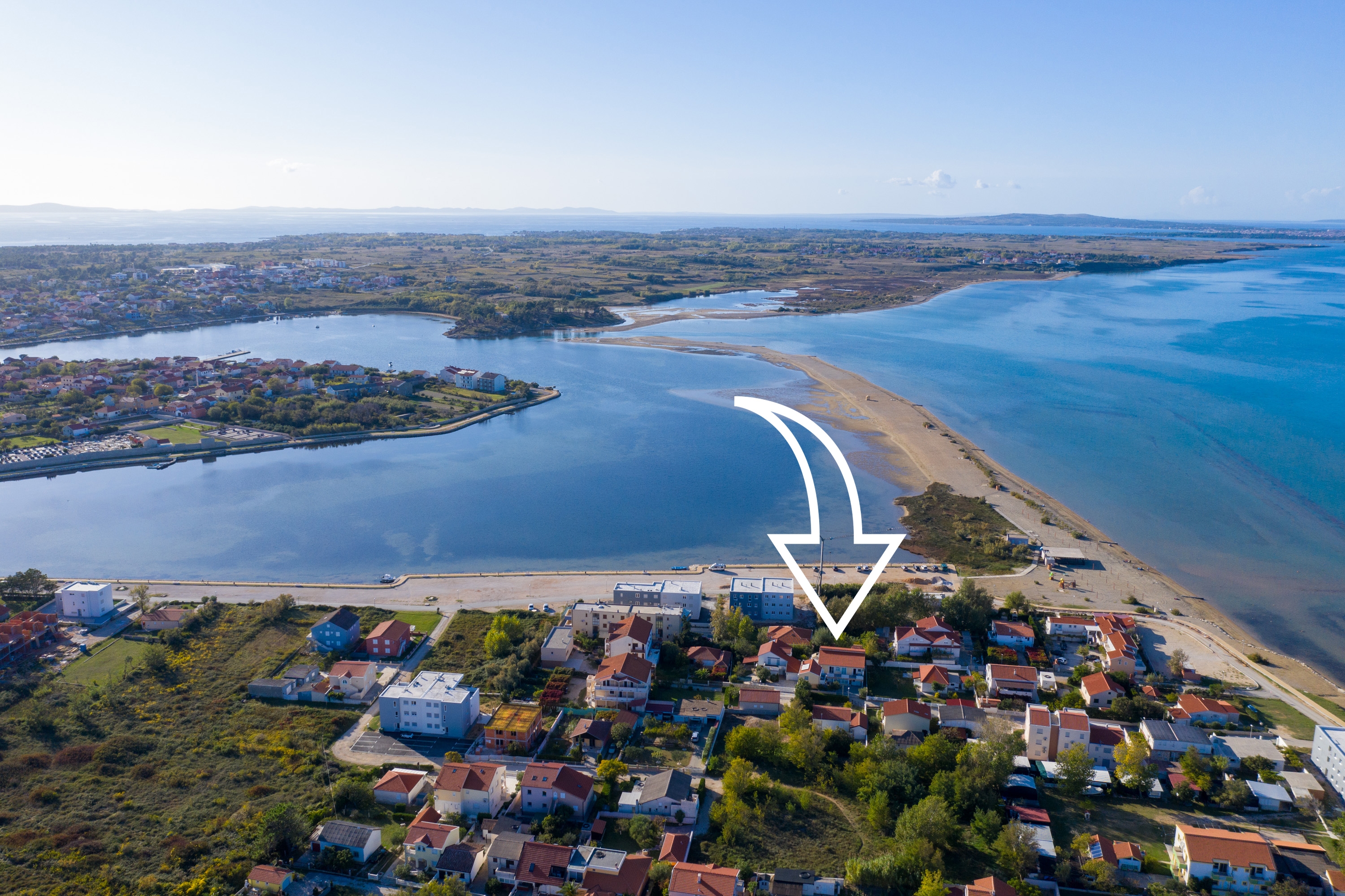 Studio flat with terrace Nin, Zadar  AS-b