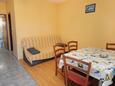 Dining room Vrsi - Mulo, Dining room in the apartment, (pet friendly) and WiFi.