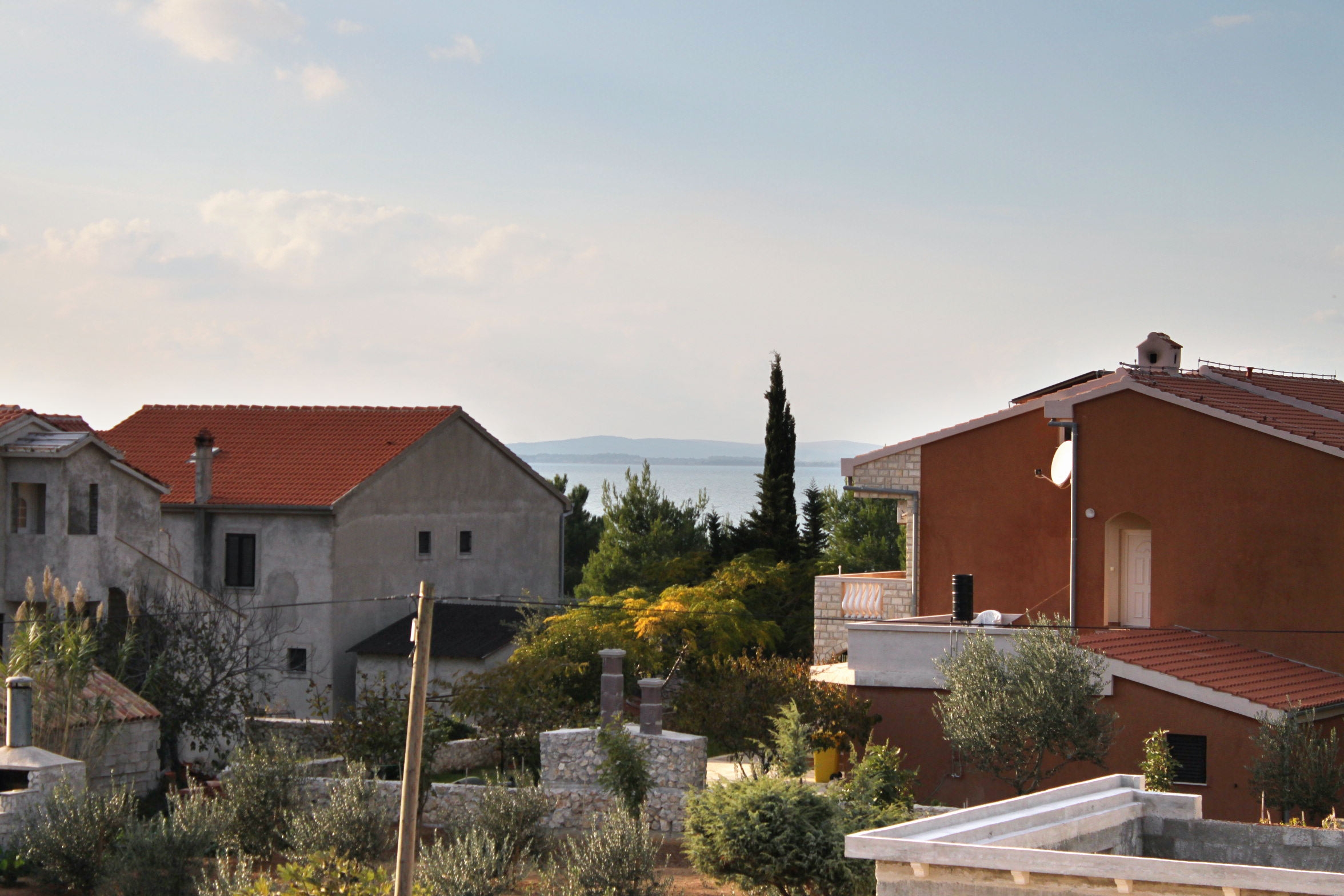 One bedroom apartment with terrace and sea view Vrsi - Mulo, Zadar  A-b