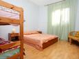 Ložnice 1 Bibinje, Ložnice 1 v ubytování typu apartment, domácí mazlíčci povoleni a WiFi.