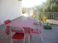 Terrace Bibinje, Terrace in the apartment, with a sea view, (pet friendly) and WiFi.