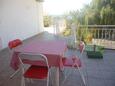 Bibinje, Terrasse dans l’hébergement en type apartment, avec la vue sur la mer et WiFi.