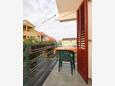 Balkon 1 Bibinje, Balkon 1 v ubytování typu apartment, s výhledem na moře a WiFi.
