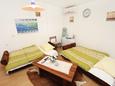 Obývacia izba Zadar - Diklo, Obývacia izba v ubytovacej jednotke apartment, klimatizácia k dispozícii a WiFi.