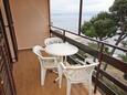 Nemira, Balcony in the apartment, with a sea view and WiFi.