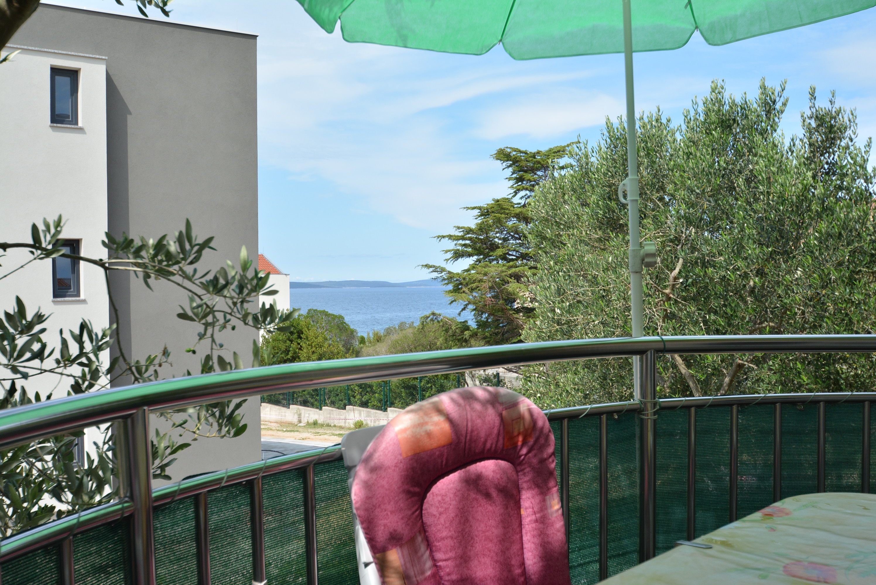 One bedroom apartment with terrace and sea view Kožino, Zadar  A-a