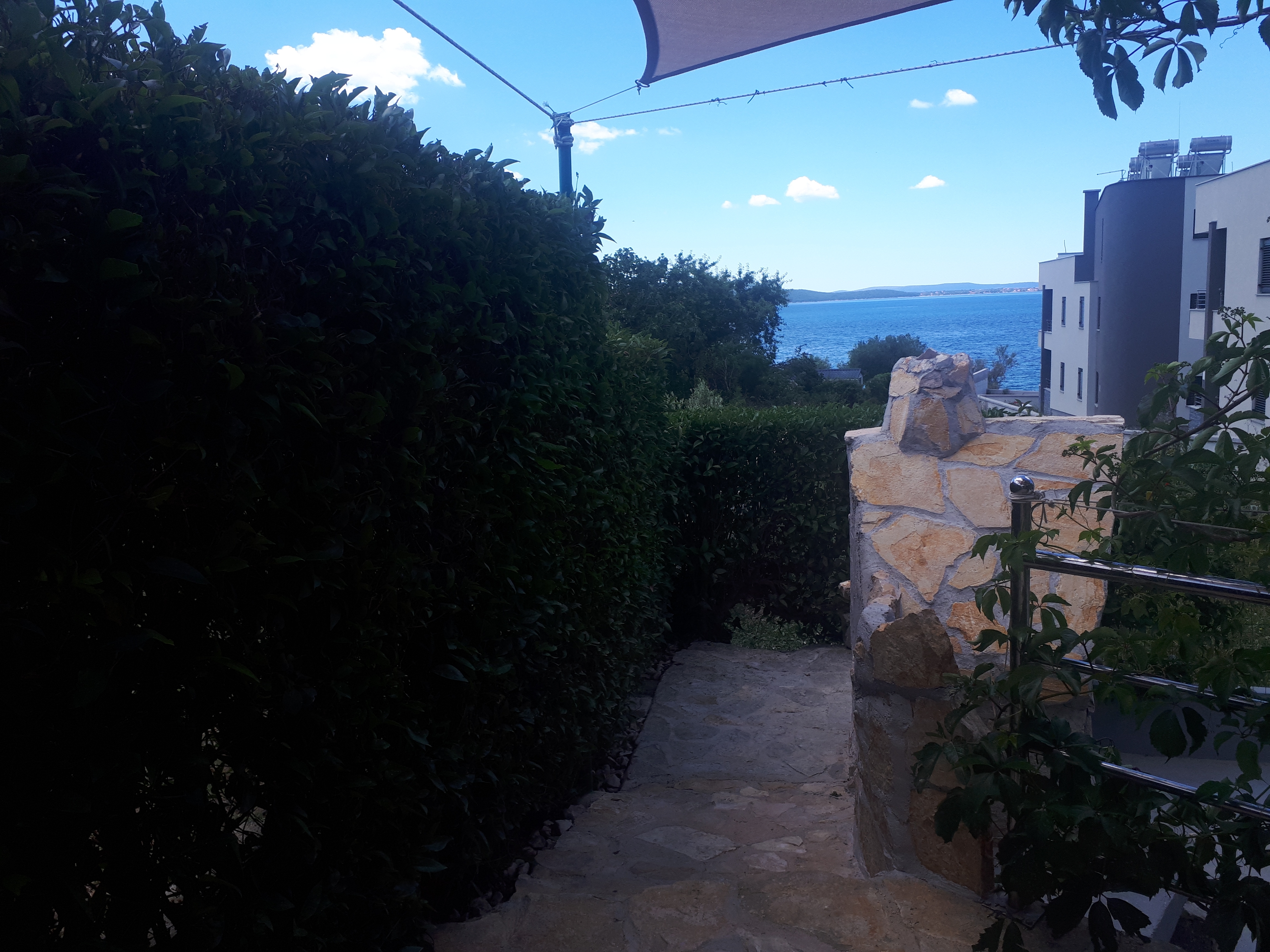 One bedroom apartment with terrace and sea view Kožino, Zadar  A-b