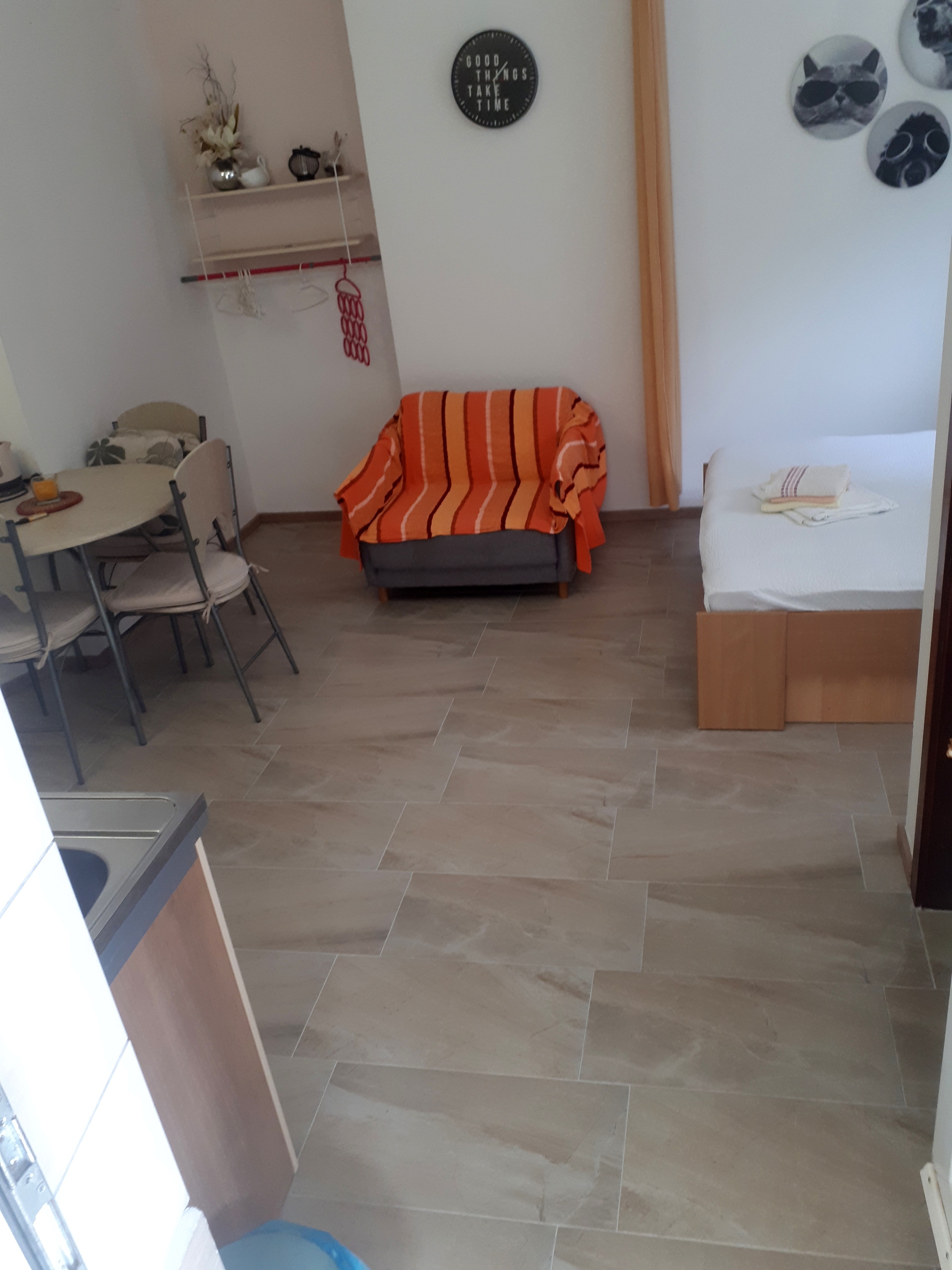 Studio flat with terrace and sea view Kožino, Zadar (AS-5893-a)