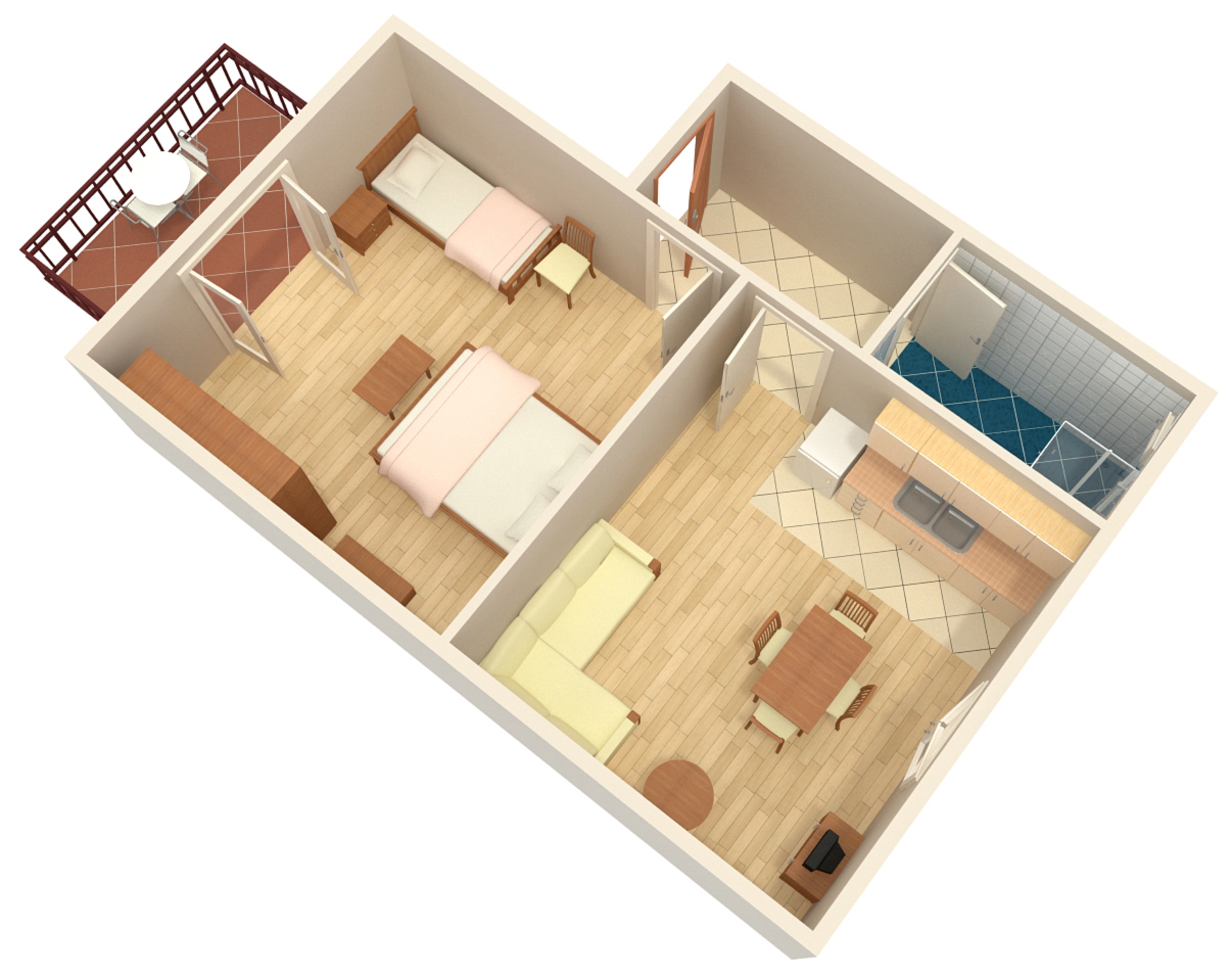 One bedroom apartment with terrace Biograd na Moru, Biograd  A-c