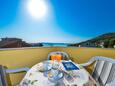 Drage, Terrasse dans l’hébergement en type apartment, avec la vue sur la mer et WiFi.