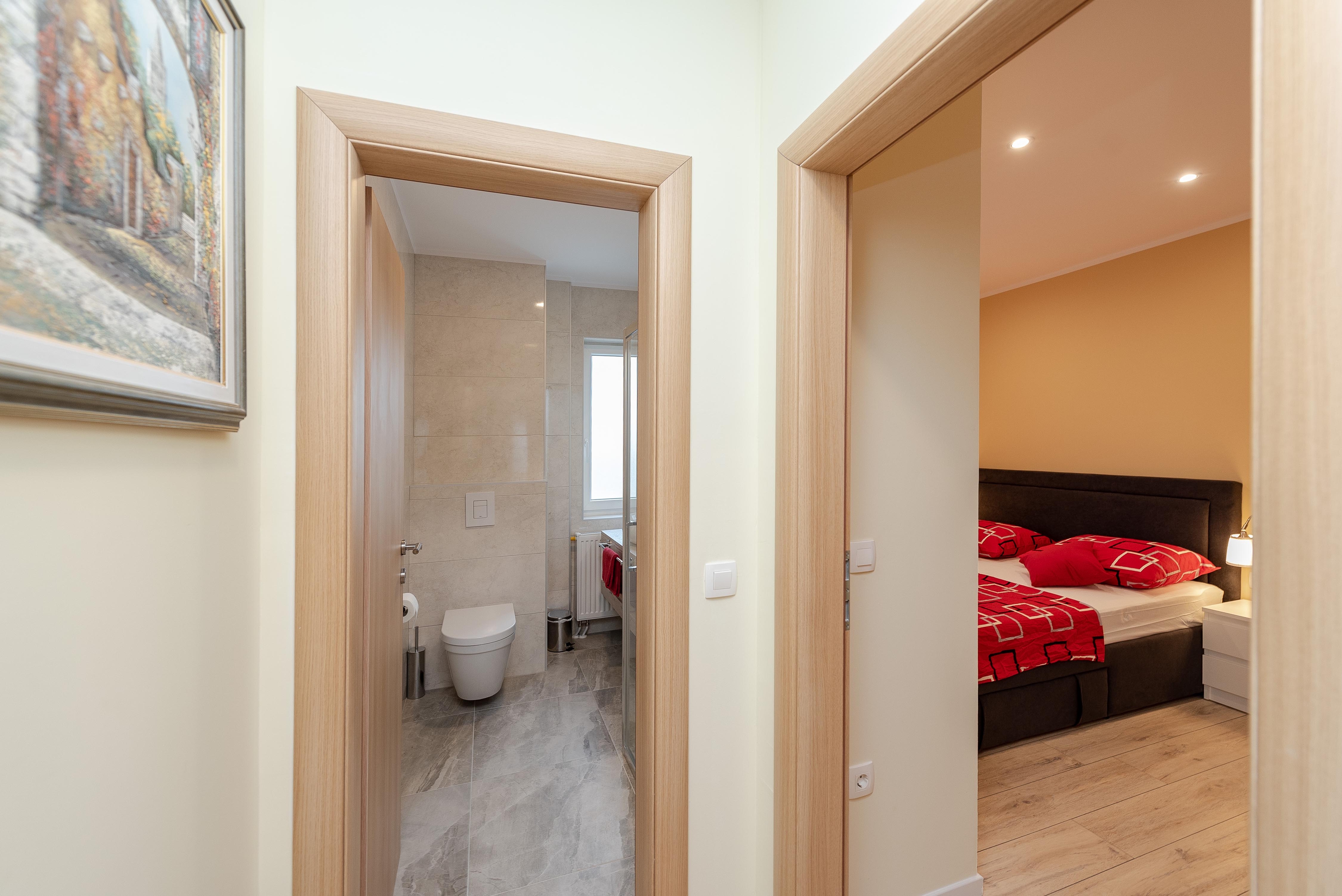 Two bedroom apartment with terrace and sea view Sukošan, Zadar  A-d