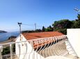Hvar, Balkon v ubytování typu studio-apartment, s výhledem na moře, domácí mazlíčci povoleni a WiFi.