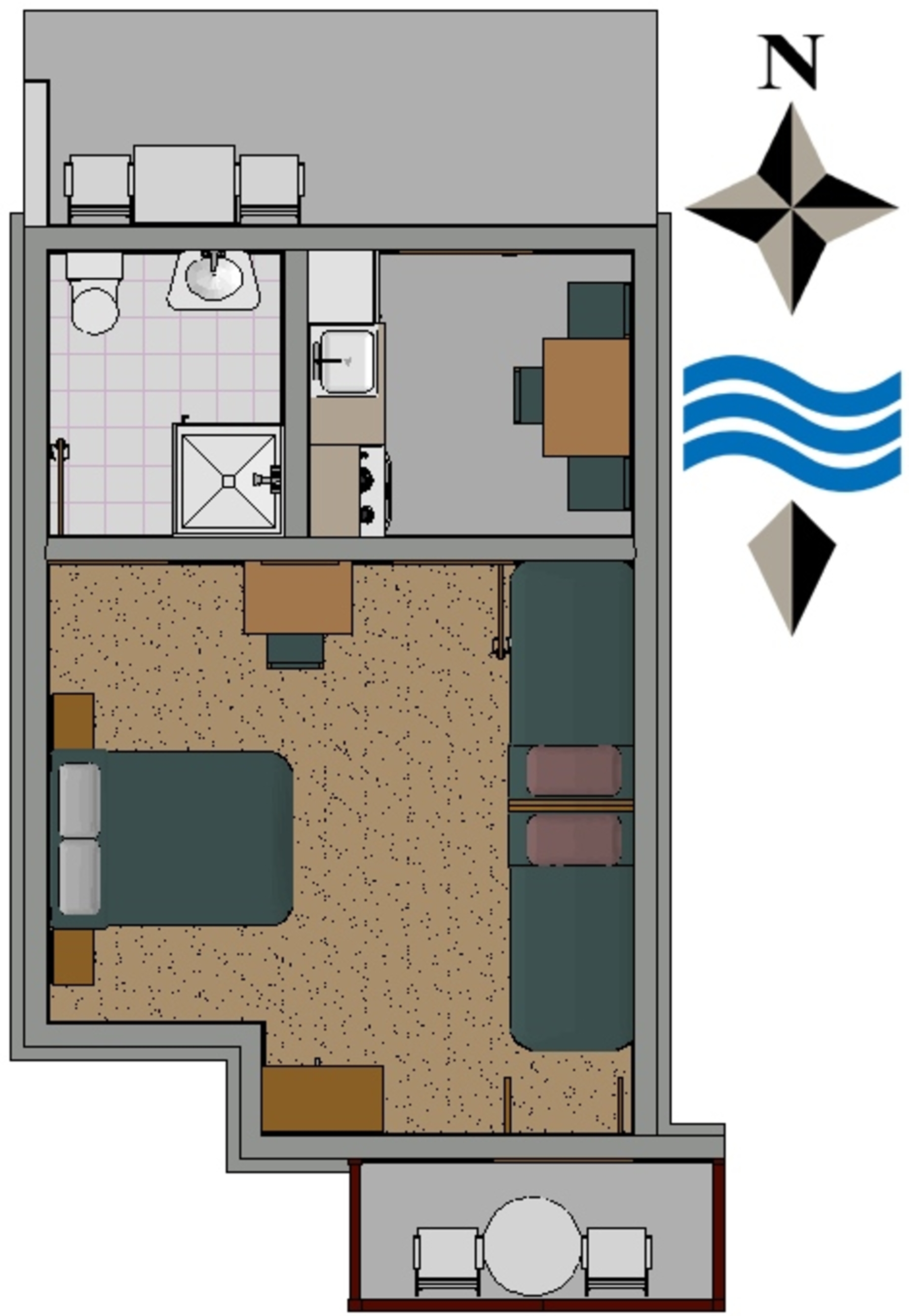 Studio flat with terrace and sea view Hvar  AS-a