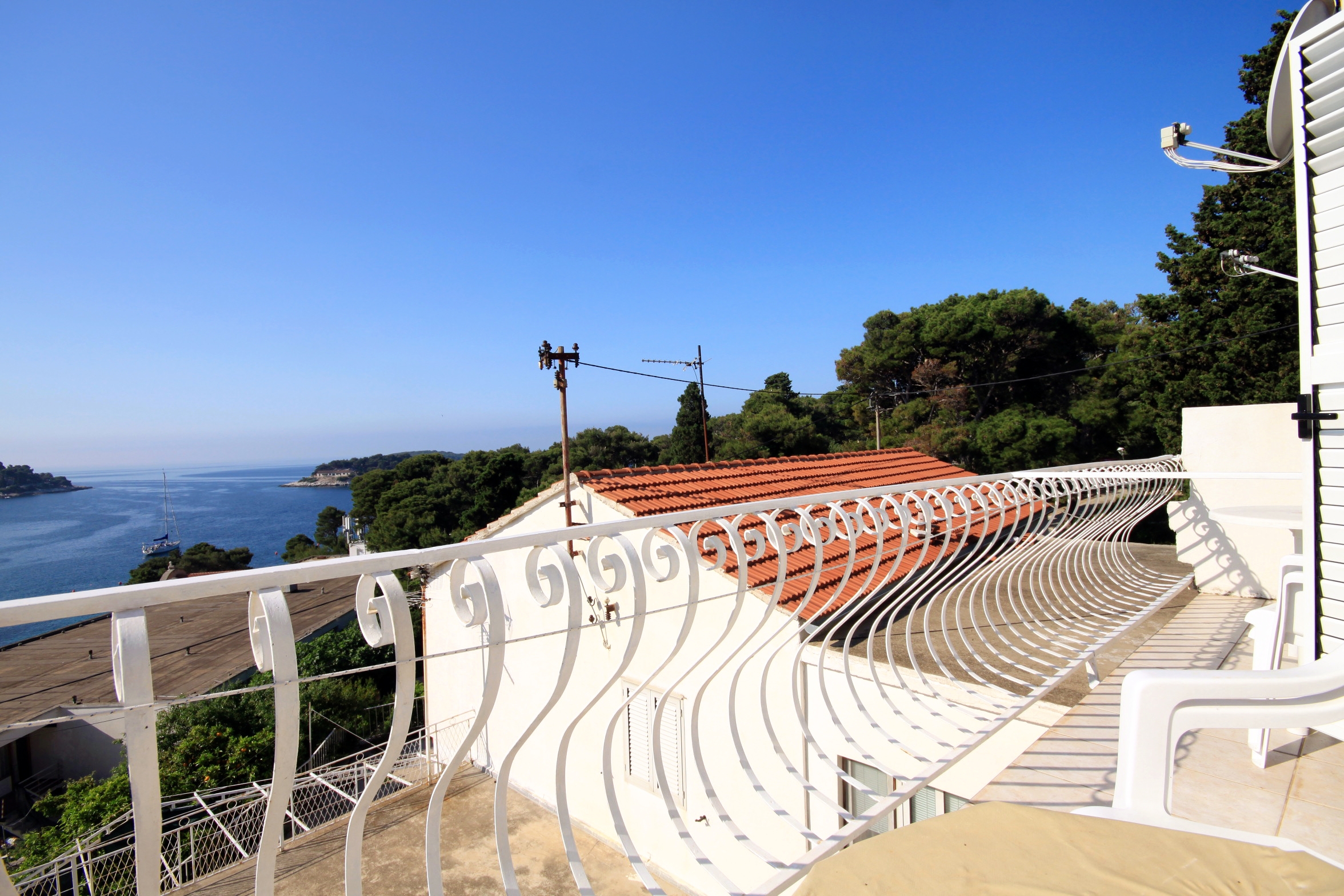 Studio flat with terrace and sea view Hvar  AS-b