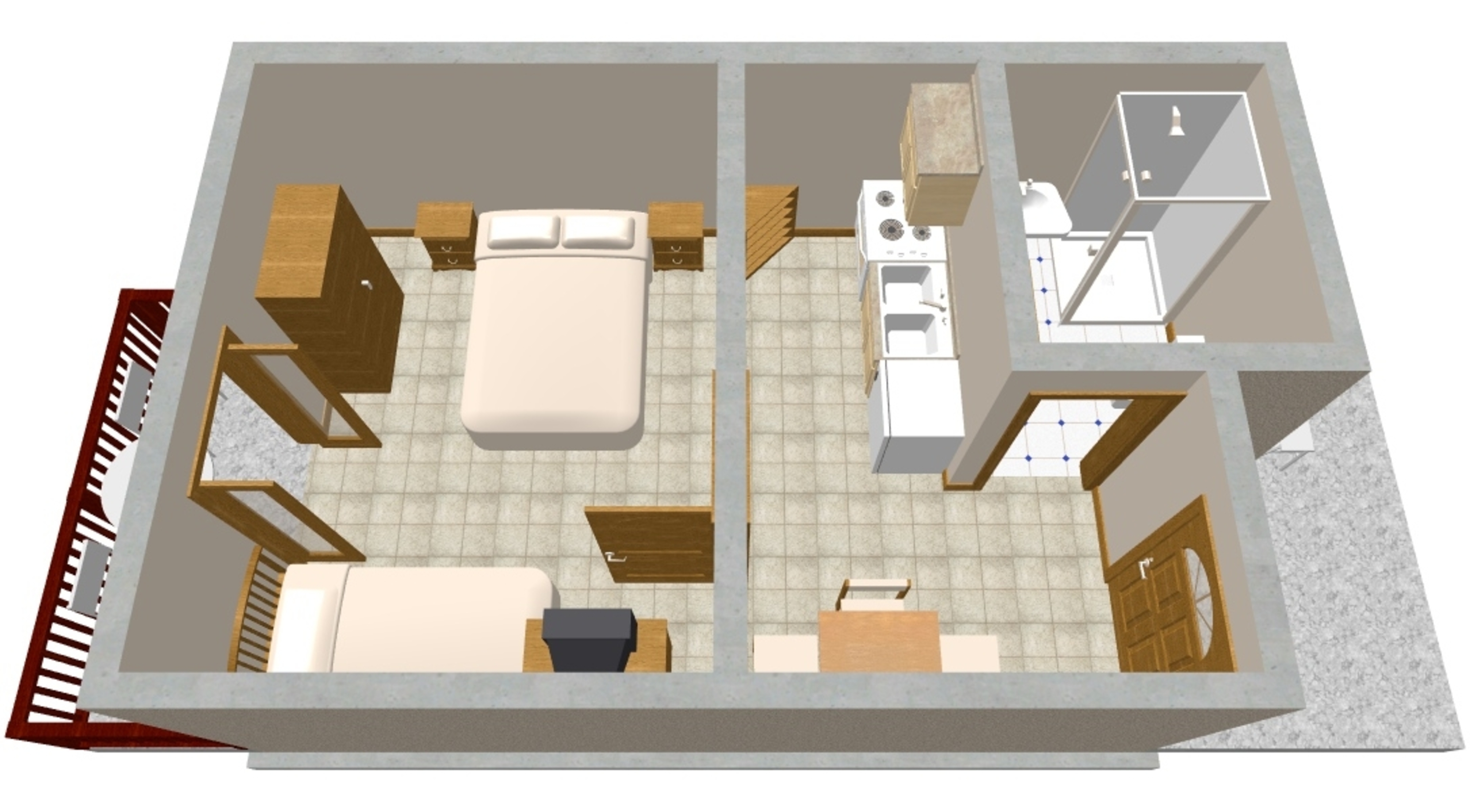 Studio flat with terrace and sea view Hvar  AS-b