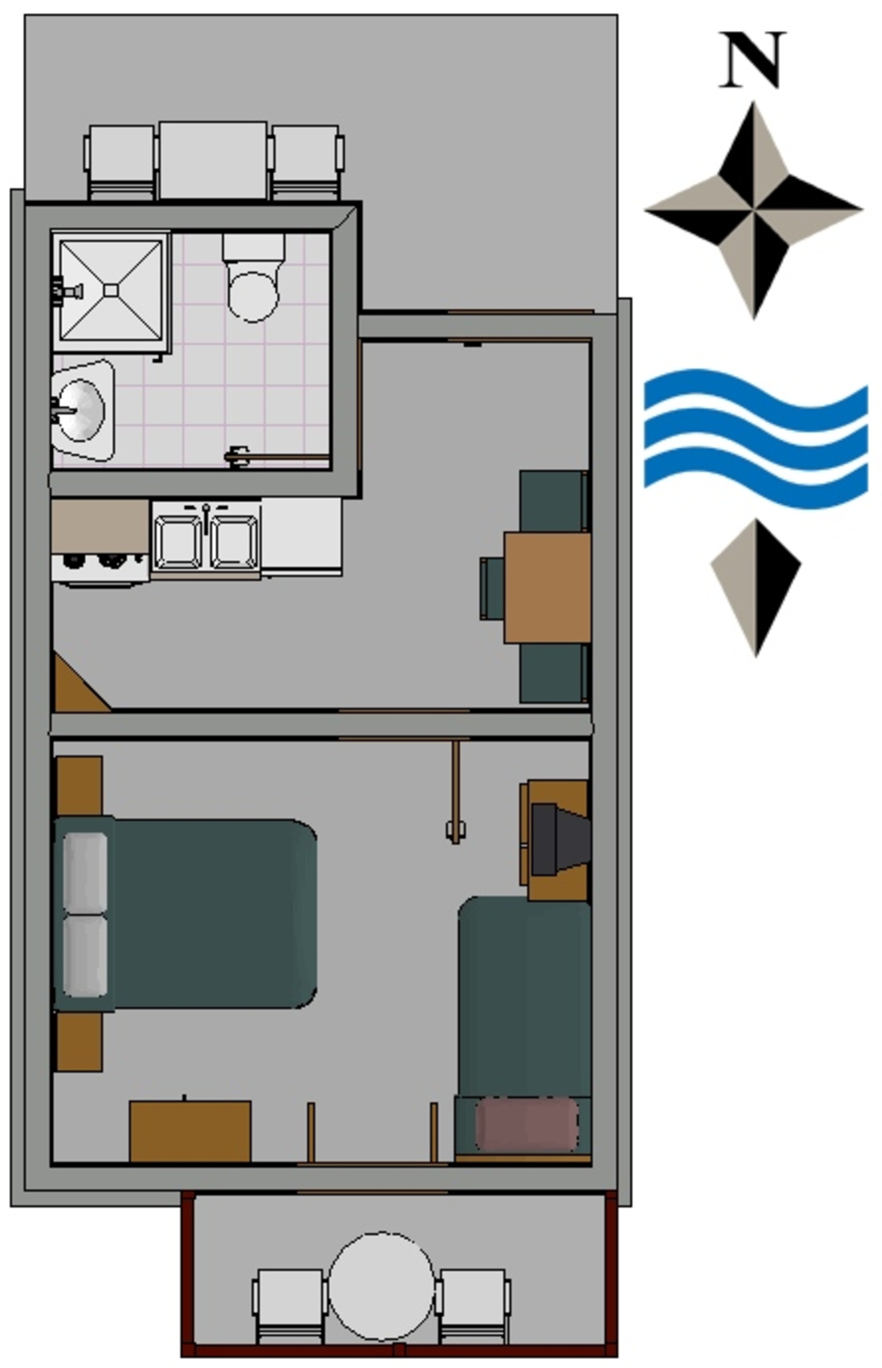 Studio flat with terrace and sea view Hvar  AS-b