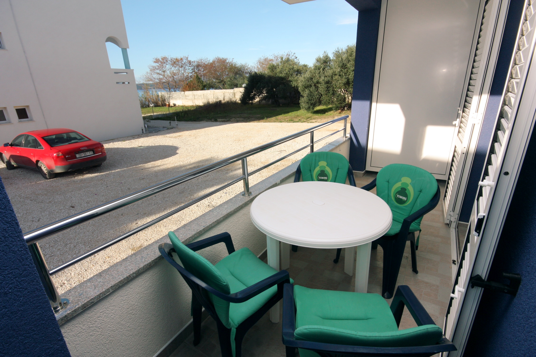 One bedroom apartment with balcony and sea view Bibinje, Zadar (A-5916-b)