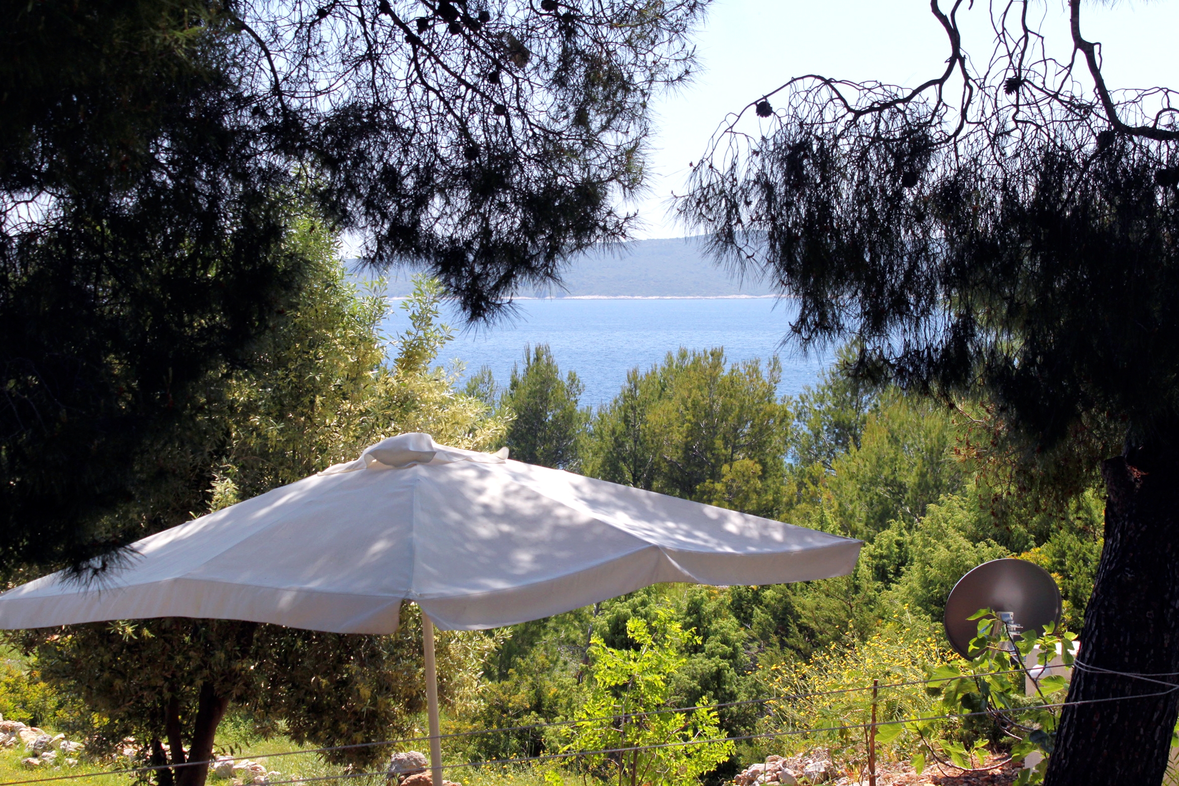 Two bedroom apartment with terrace and sea view Zavala, Hvar  A-a