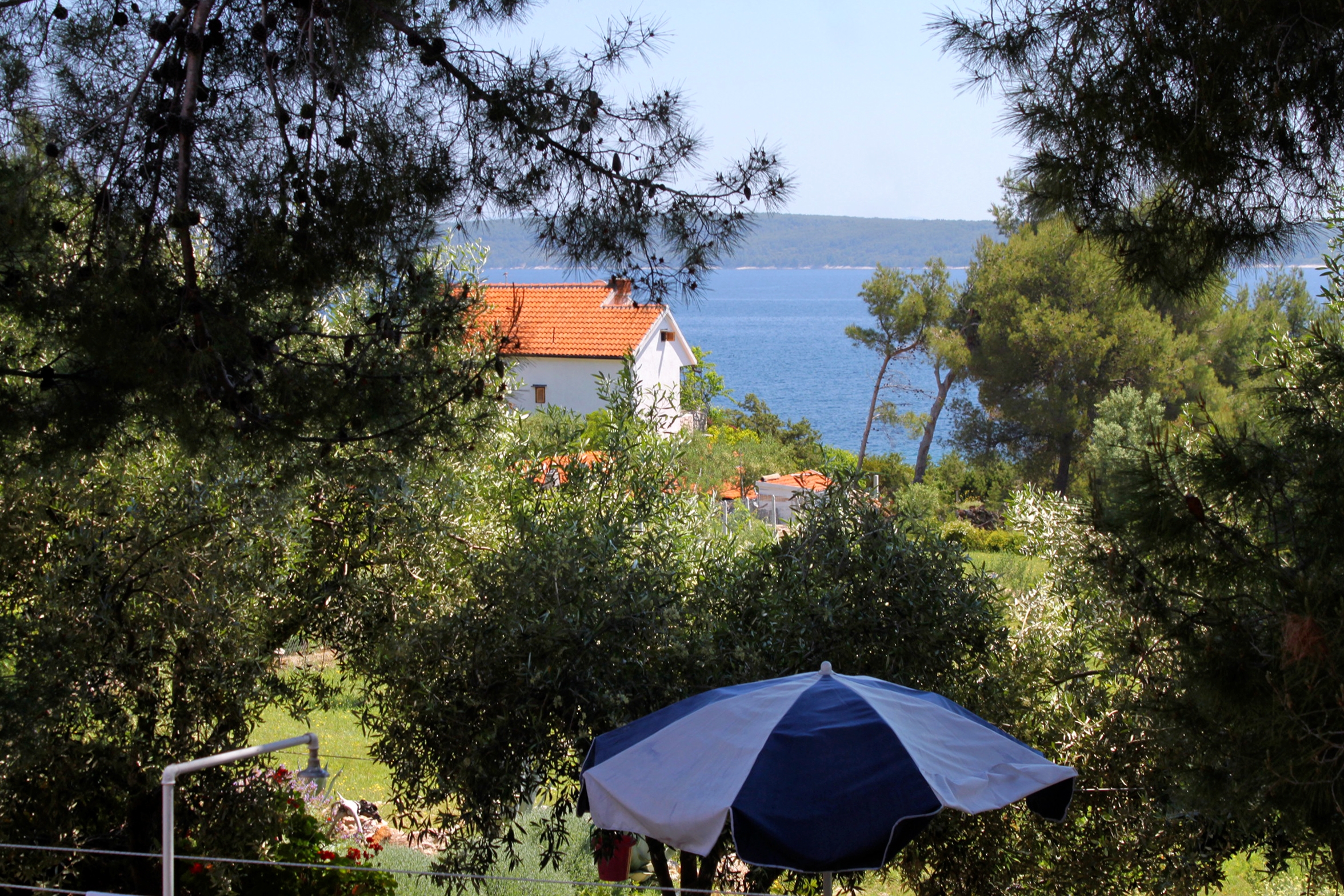 Two bedroom apartment with terrace and sea view Zavala, Hvar  A-a
