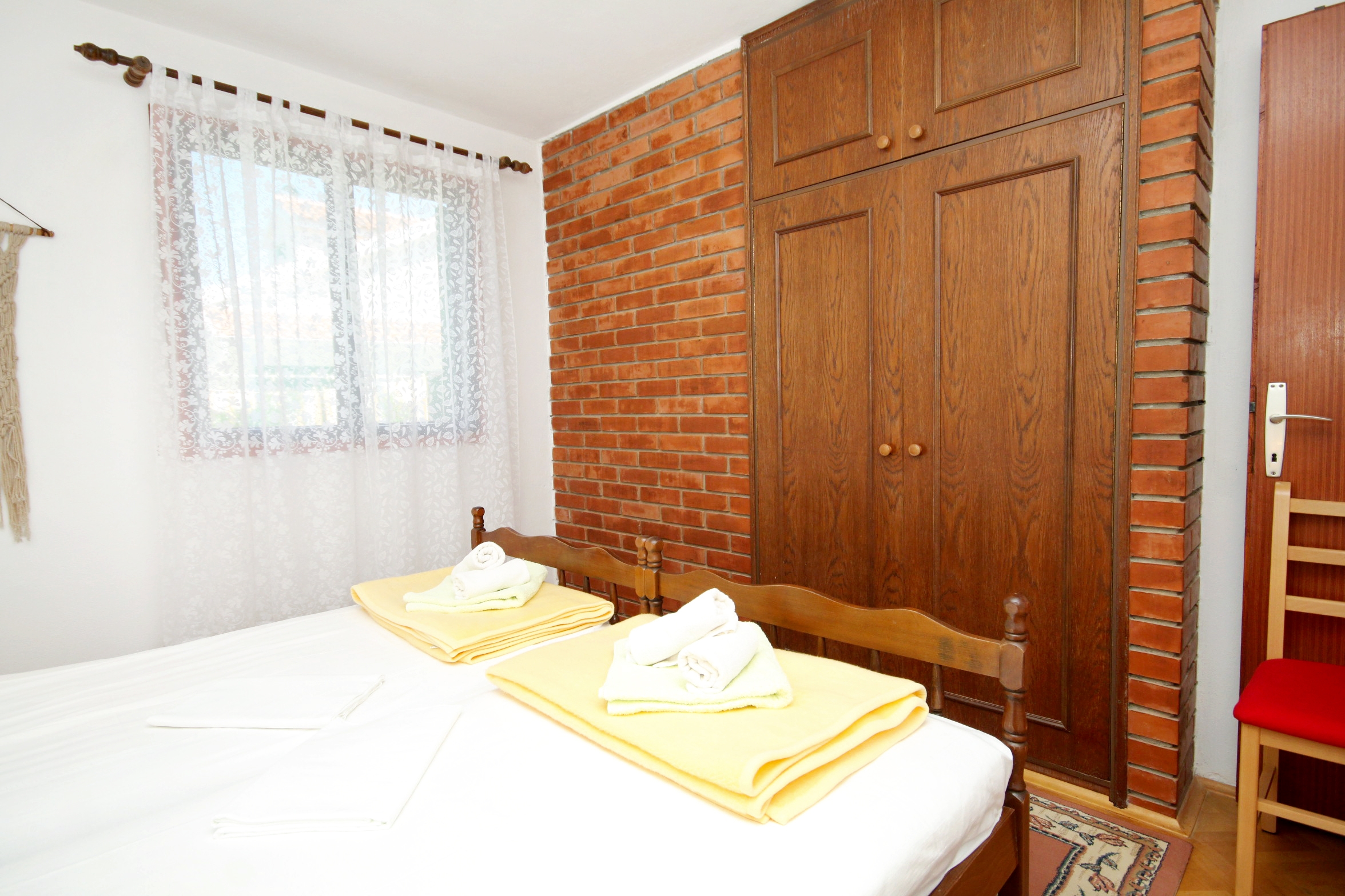 Two bedroom apartment with terrace and sea view Zavala, Hvar  A-b