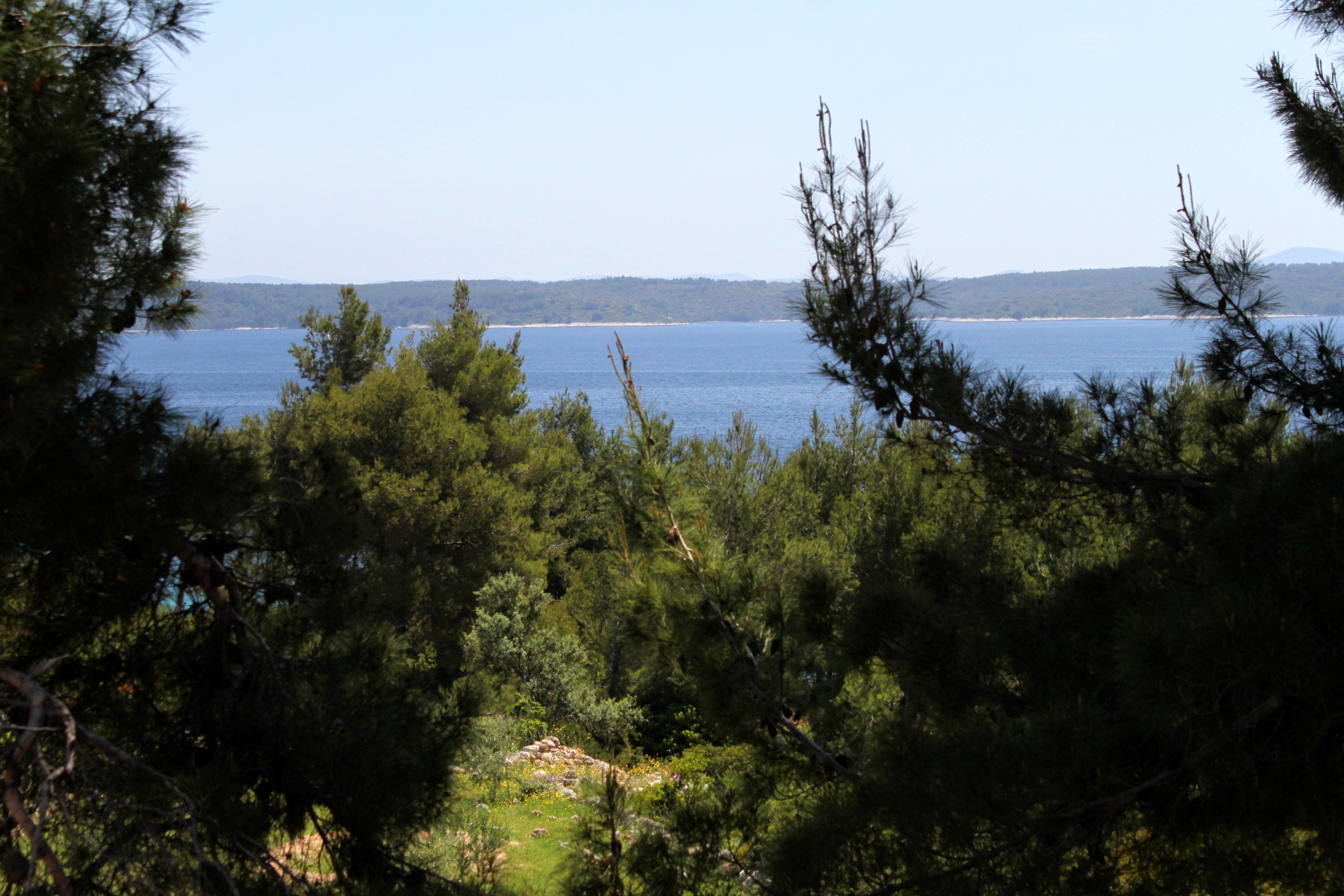 Two bedroom apartment with terrace and sea view Zavala, Hvar  A-b