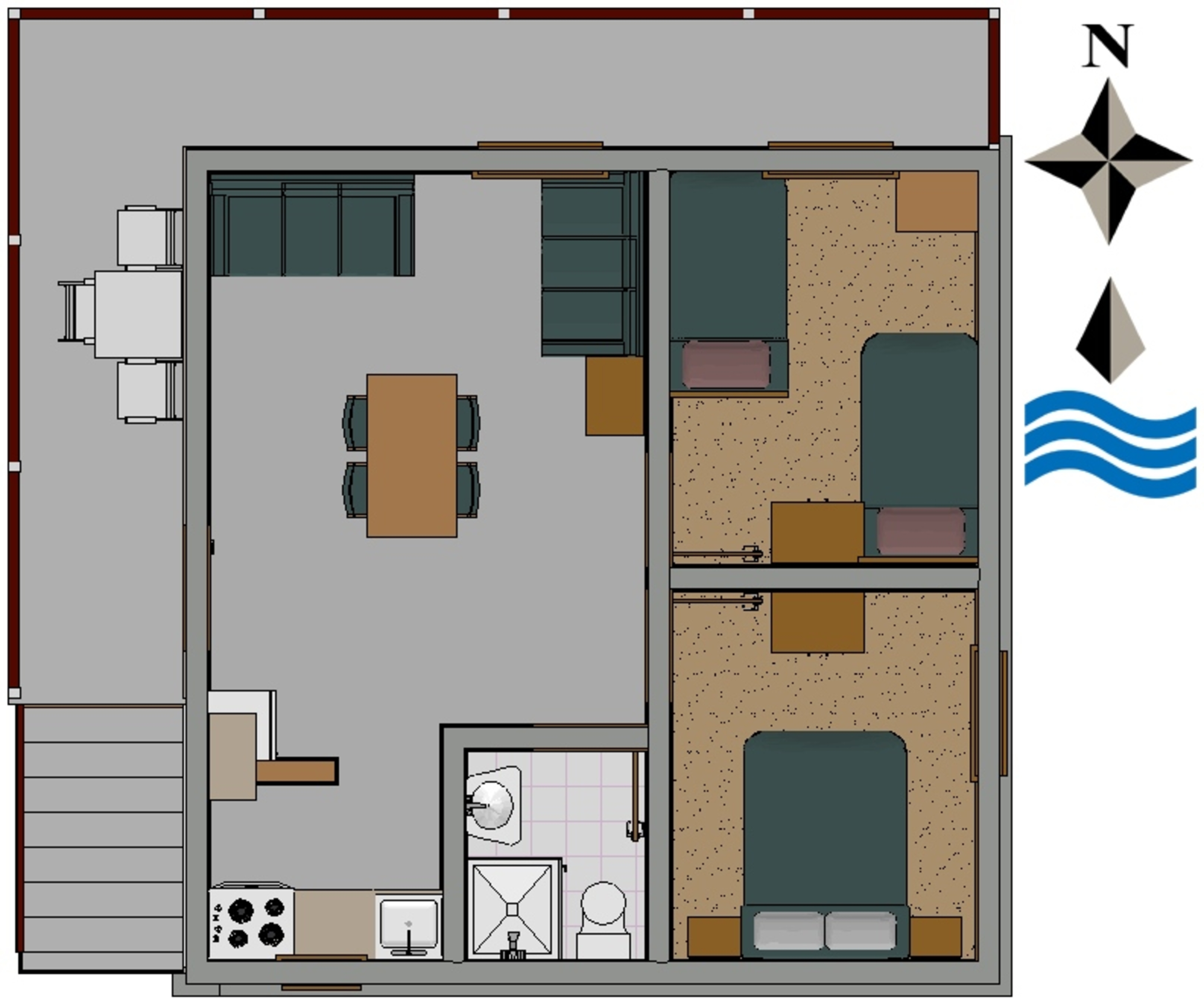 Two bedroom apartment near beach Mudri Dolac, Hvar  A-a