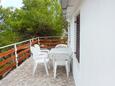 Mudri Dolac, Terrace in the apartment, with a sea view and WiFi.