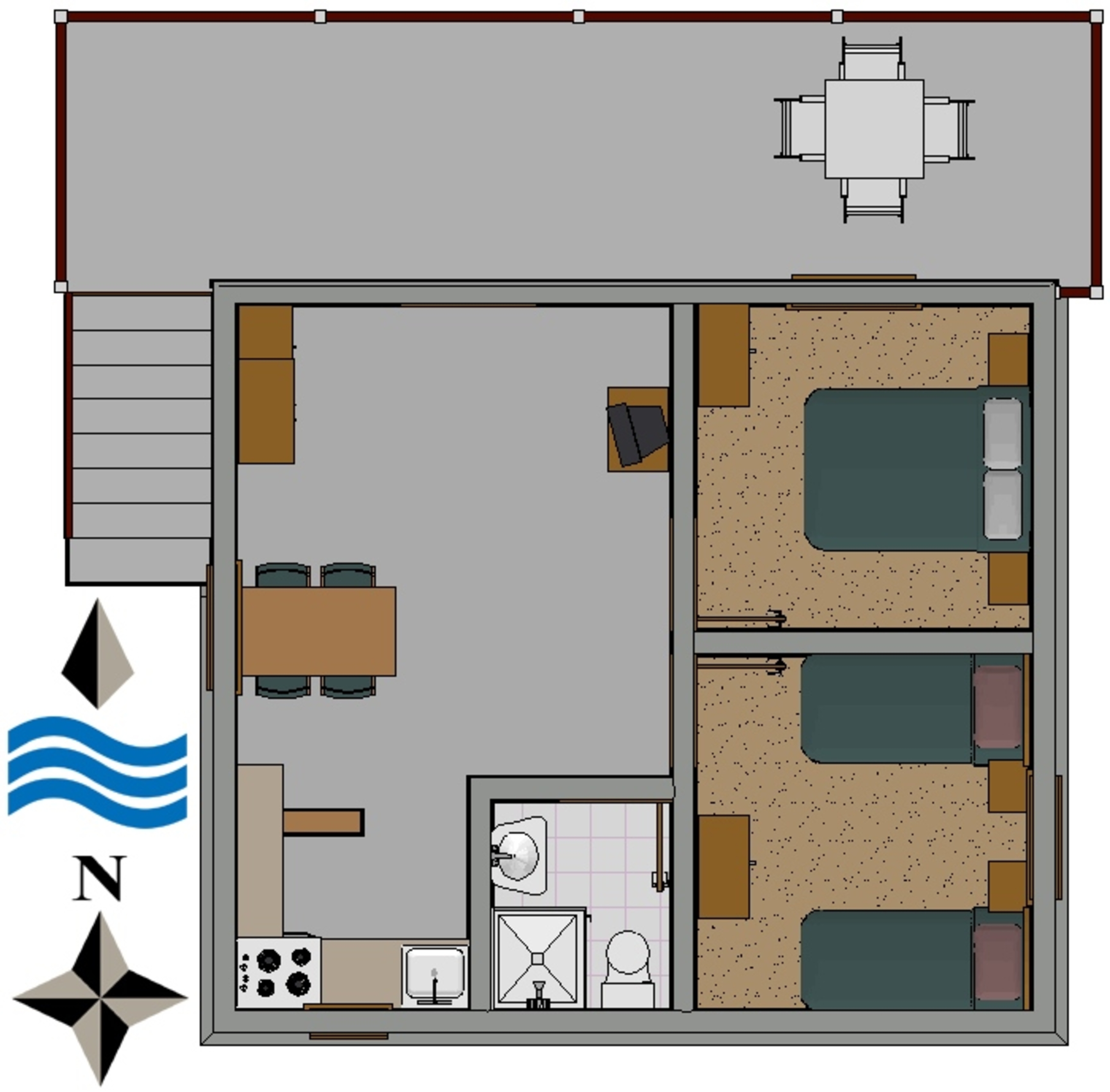Two bedroom apartment near beach Mudri Dolac, Hvar  A-b