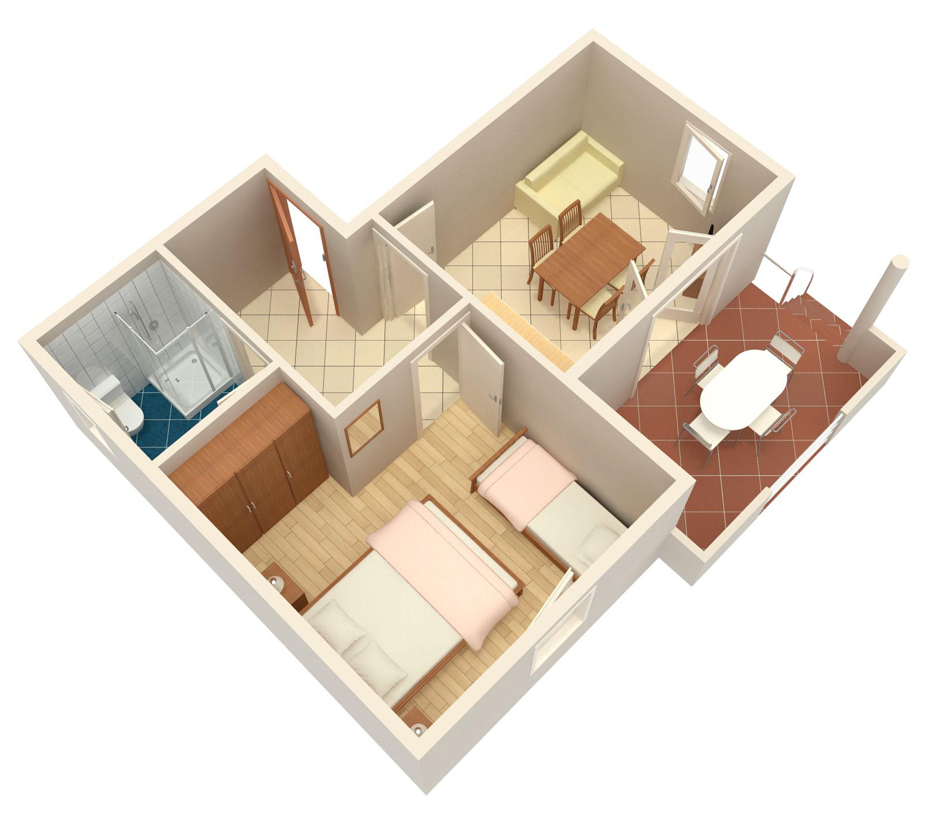 One bedroom apartment near beach Vrsi - Mulo, Zadar  A-a
