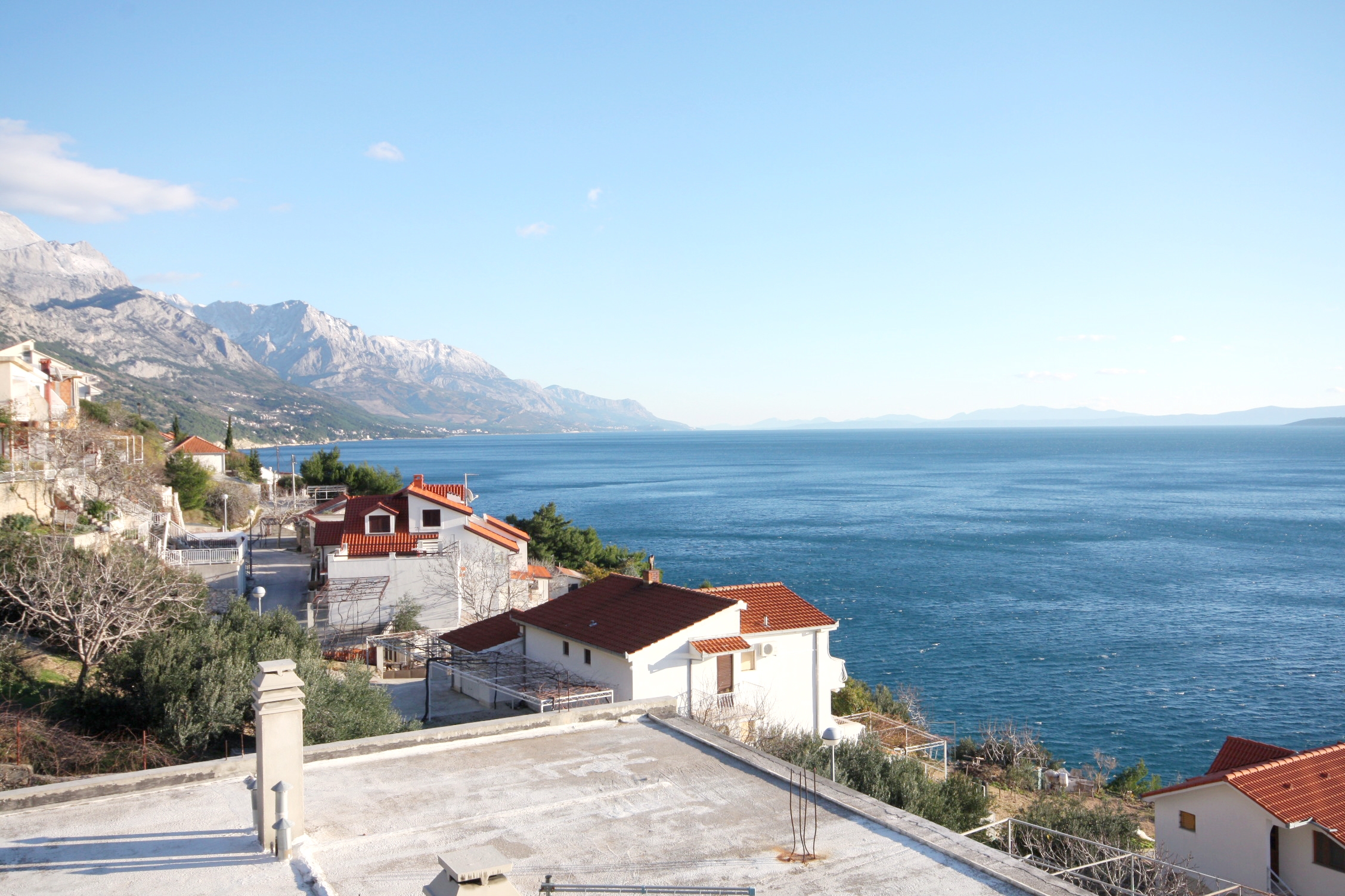 One bedroom apartment with balcony and sea view Pisak, Omiš  A-d