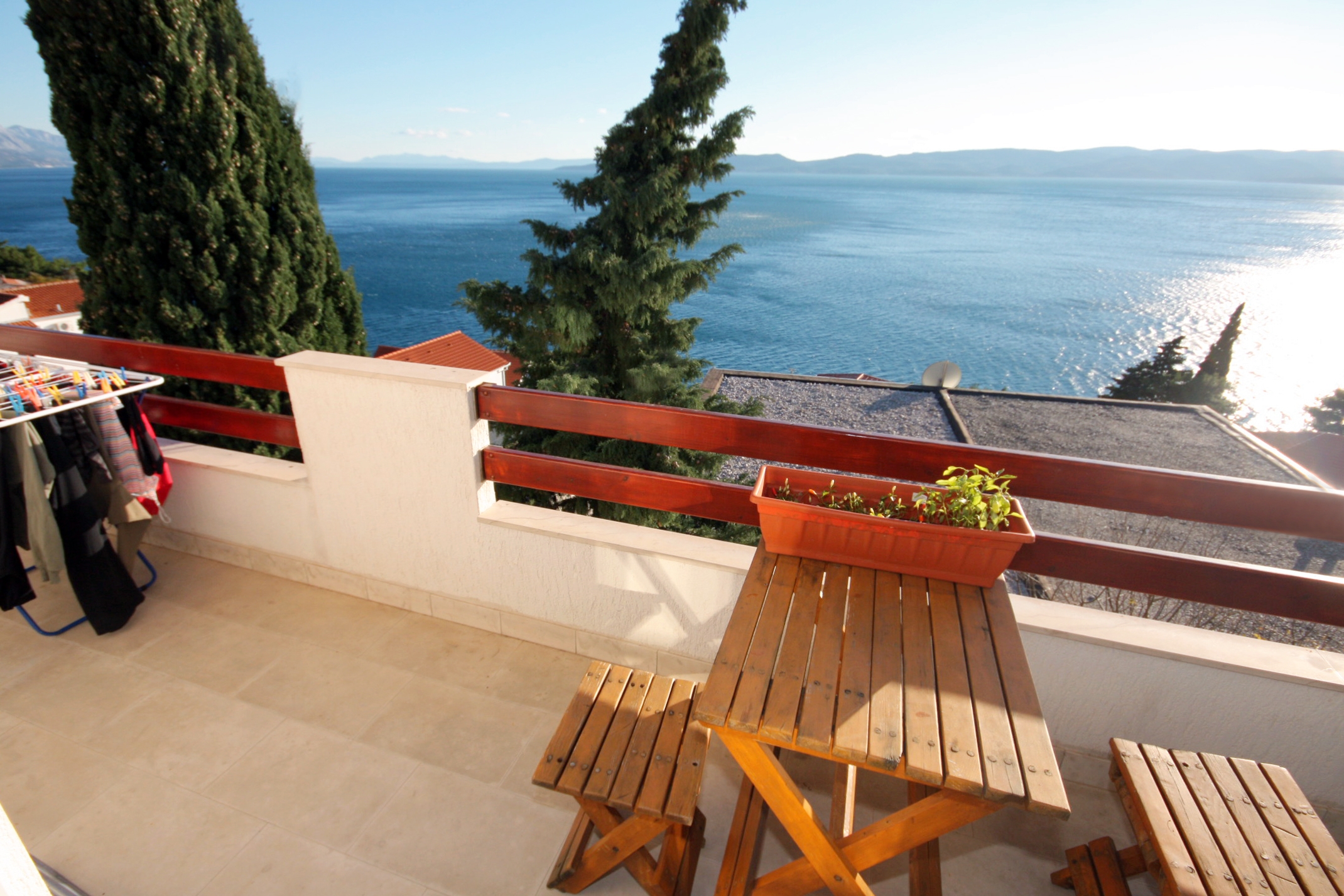 Two bedroom apartment with balcony and sea view Pisak, Omiš  A-e