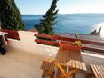 Balcony 1 Pisak, Balcony 1 in the apartment, with a sea view, (pet friendly) and WiFi.