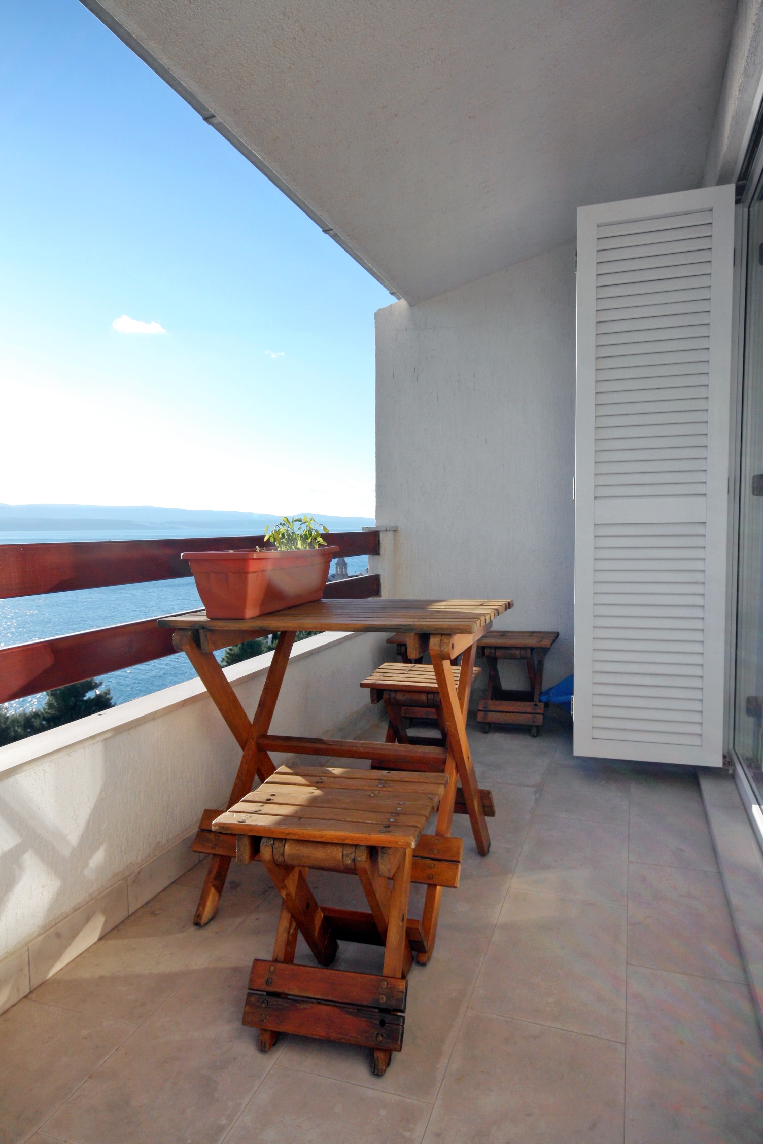 Two bedroom apartment with balcony and sea view Pisak, Omiš  A-e