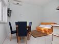 Jídelna Duće, Jídelna v ubytování typu apartment, s klimatizací, domácí mazlíčci povoleni a WiFi.