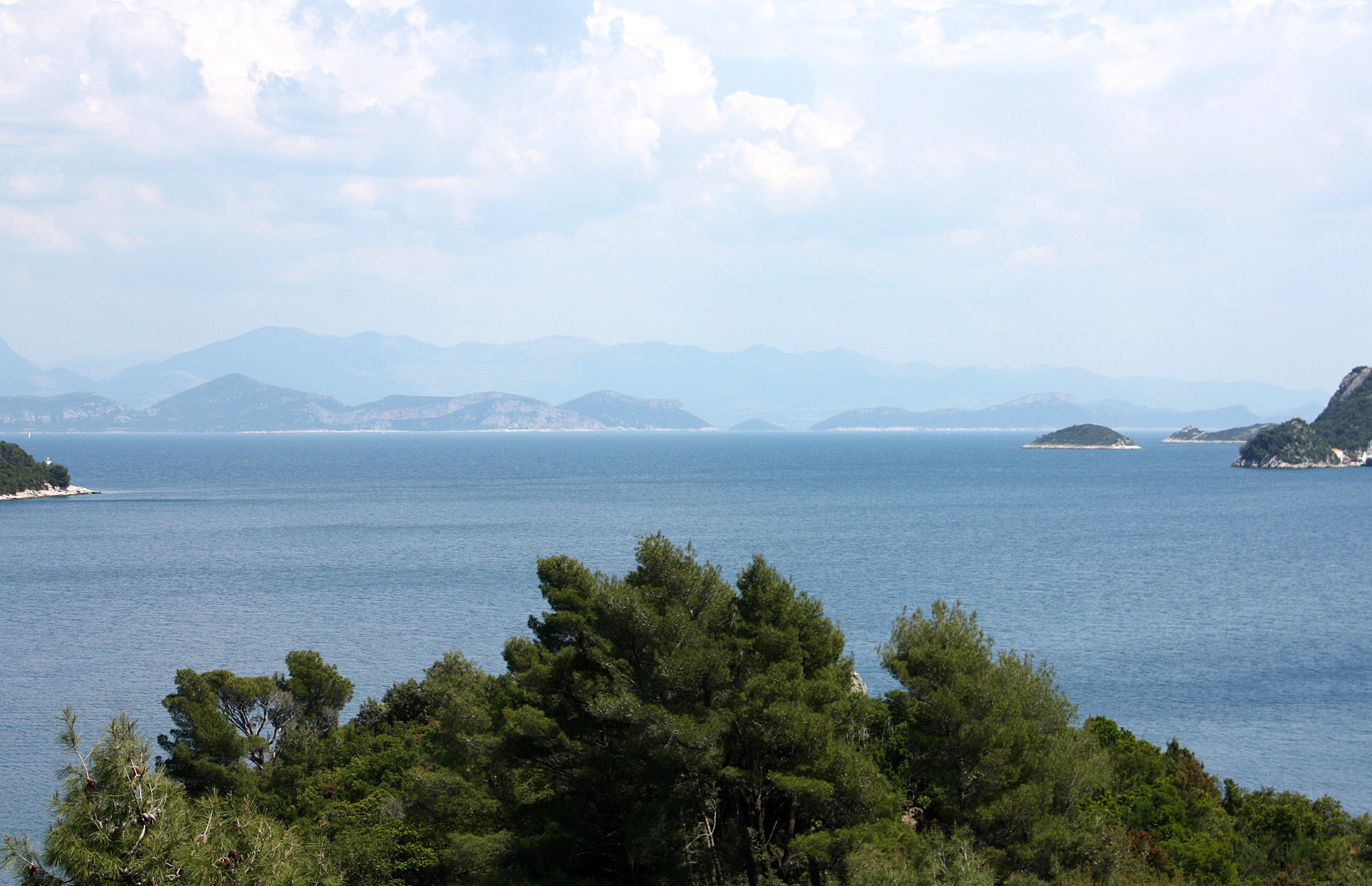One bedroom apartment with balcony and sea view Sobra, Mljet  A-b