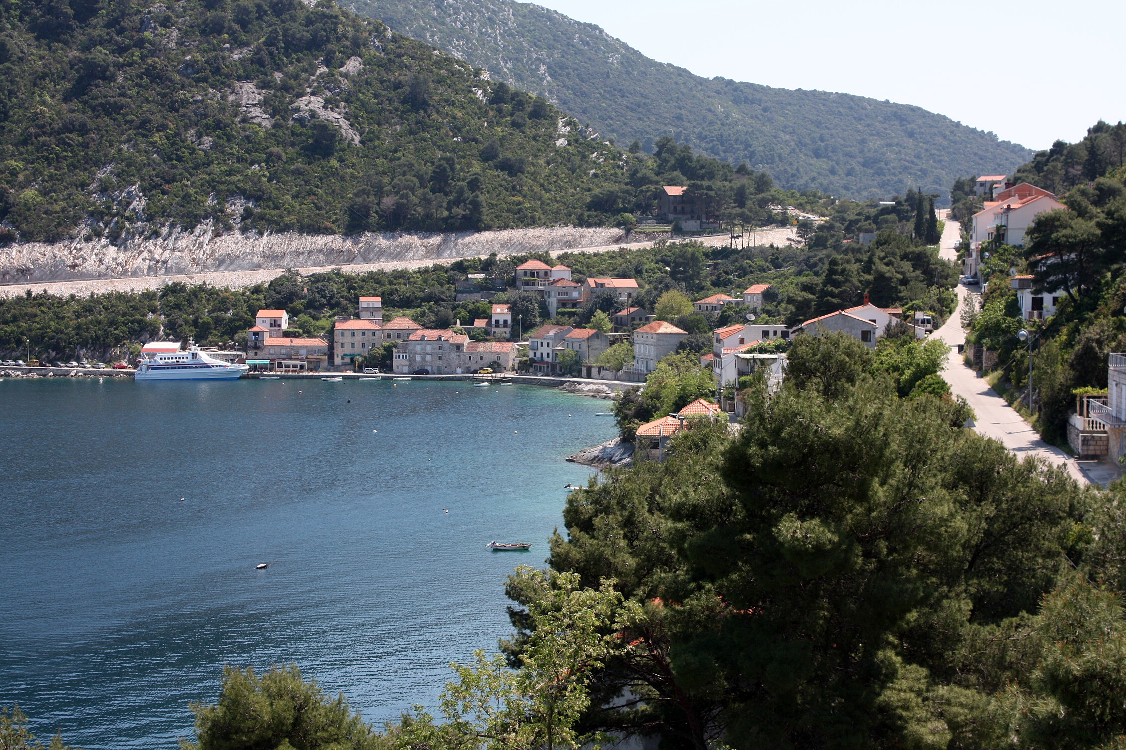 One bedroom apartment with balcony and sea view Sobra, Mljet  A-b