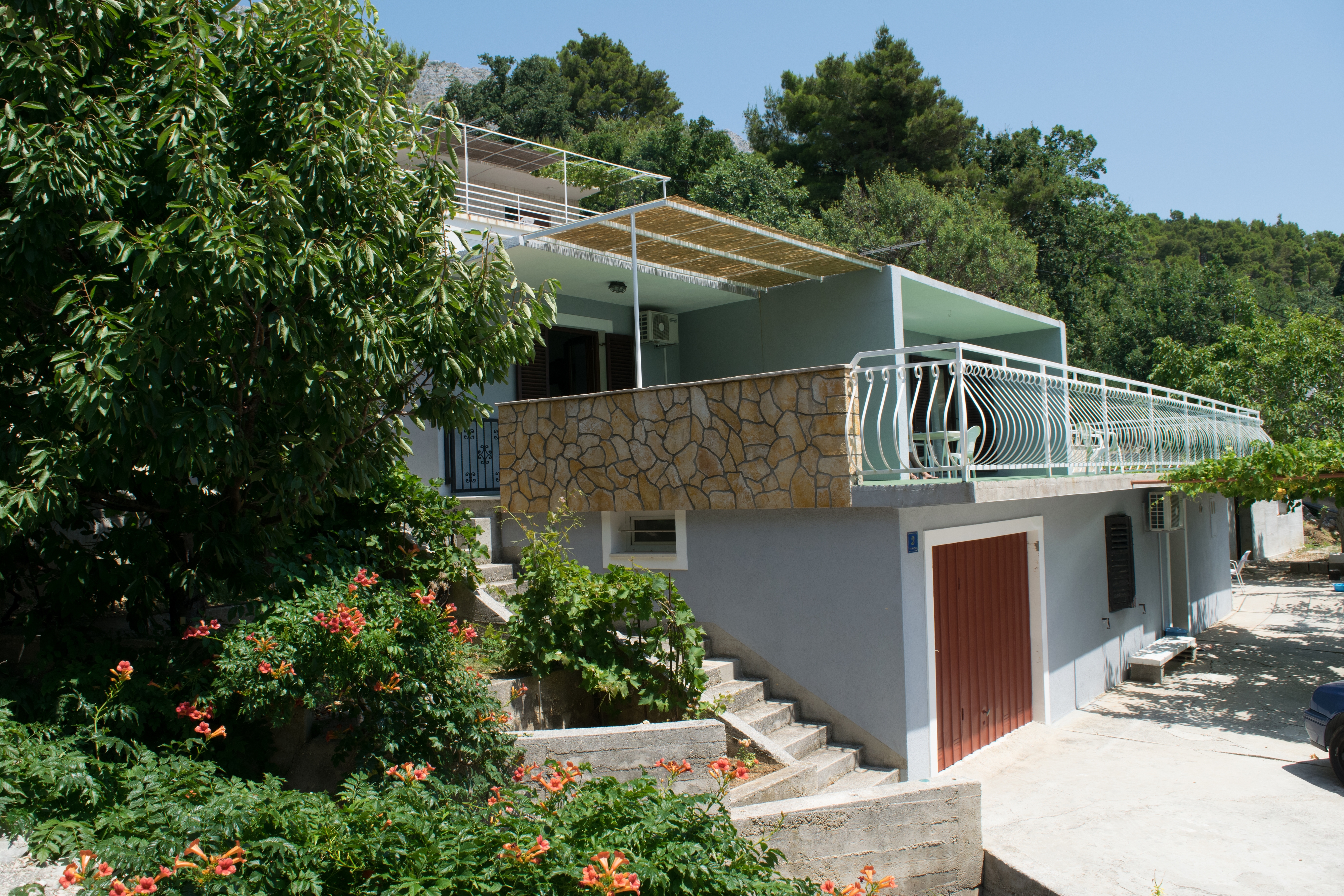 Studio flat with terrace and sea view Lokva Rogoznica, Omiš (AS-6005-a)