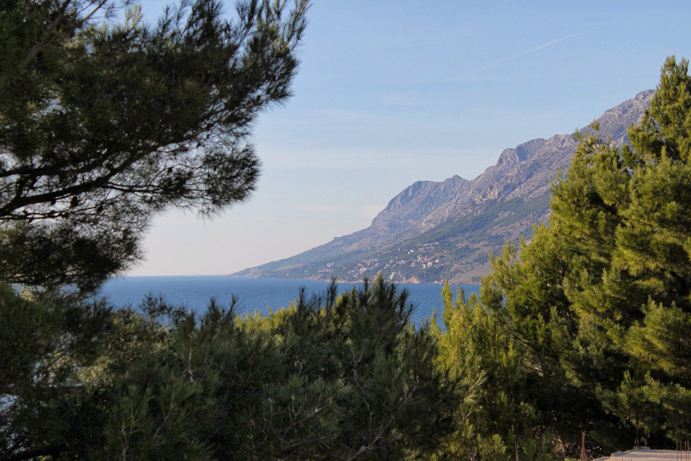 One bedroom apartment with terrace and sea view Brela, Makarska  A-b