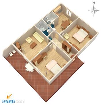 Plan Trogir, Plan in the apartment, WIFI.