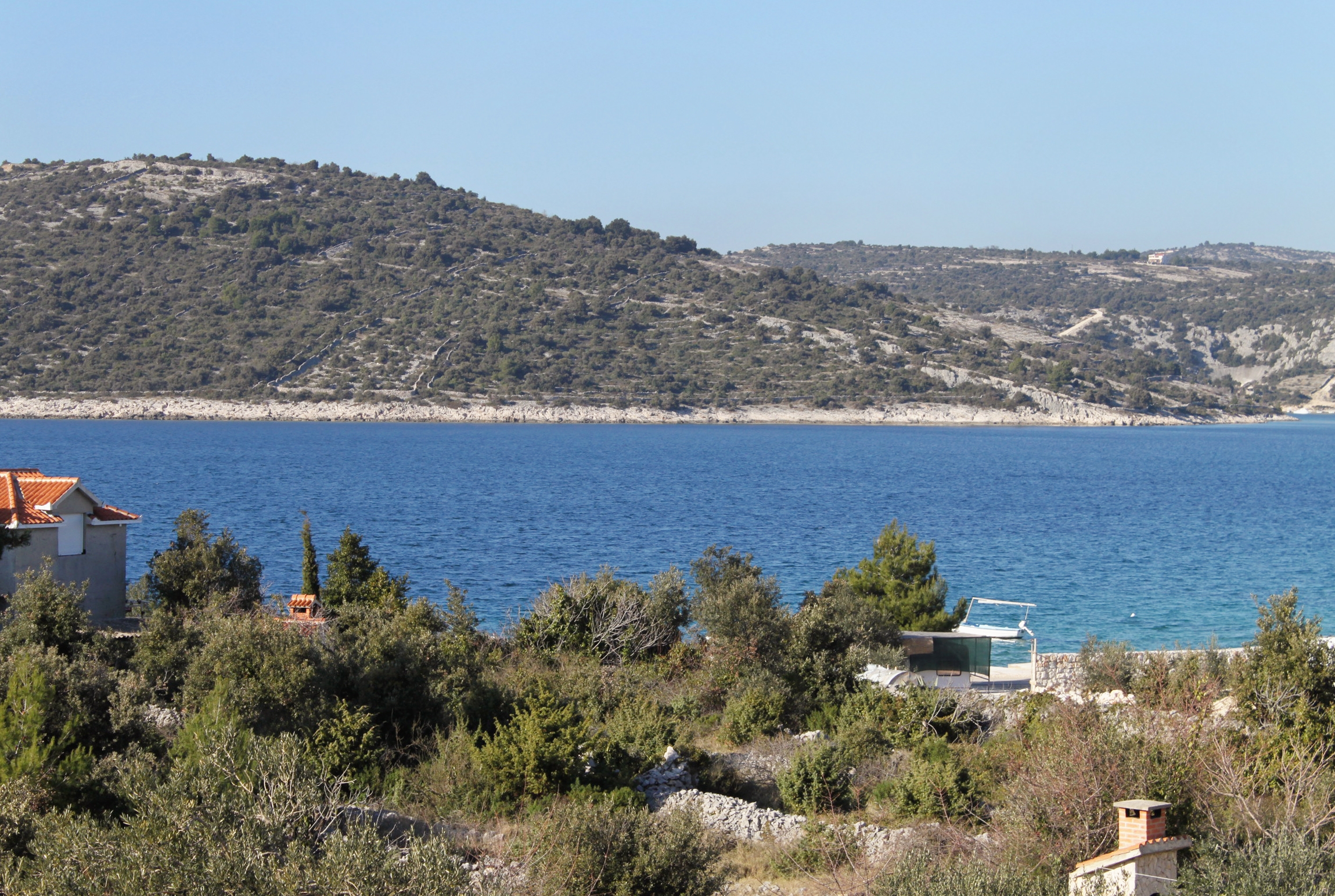 One bedroom apartment with terrace and sea view Sevid, Trogir (A-6024-c)