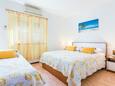 Slaapkamer Podstrana, Slaapkamer in the apartment, air condition available en WiFi.